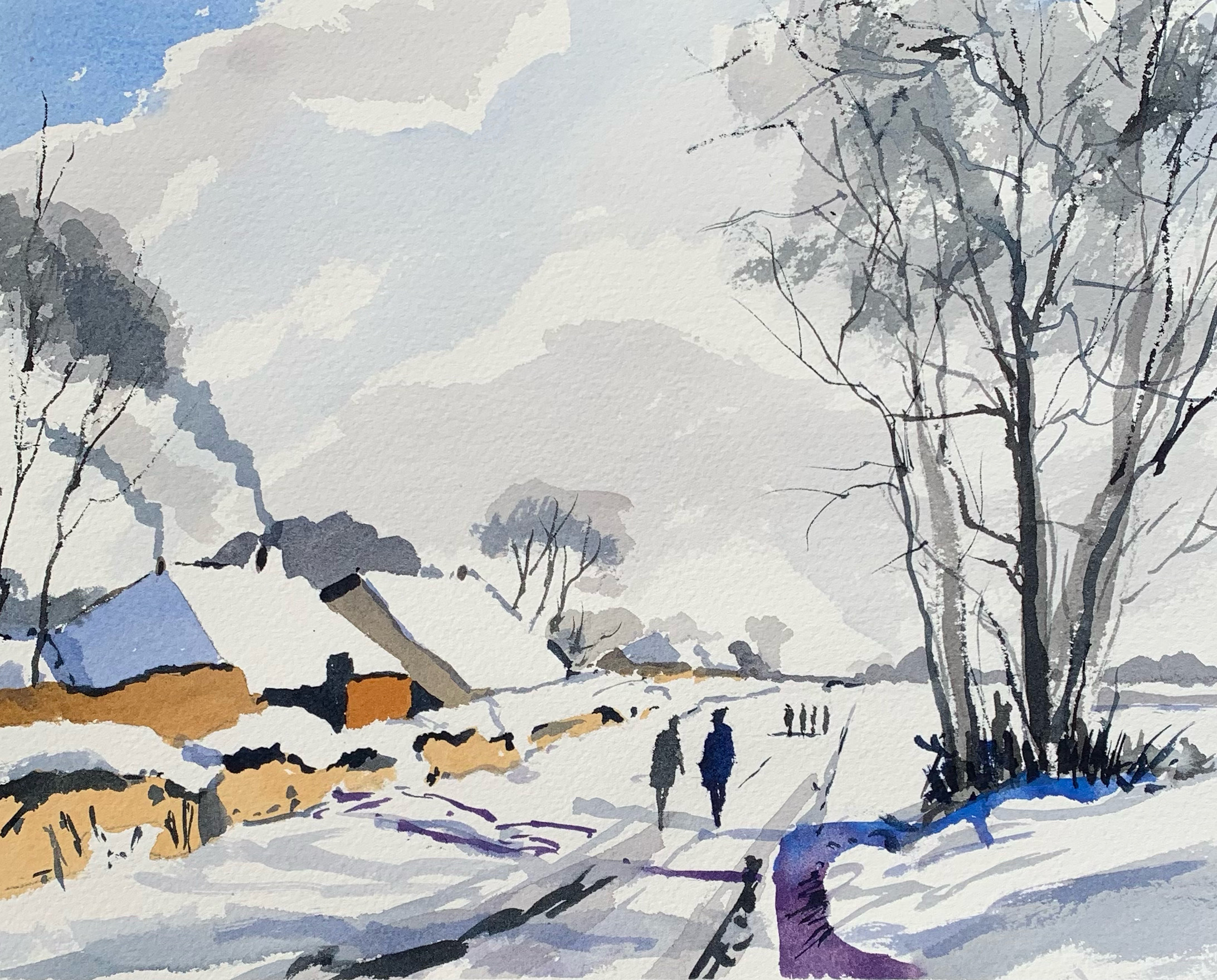 Winter Snow scene