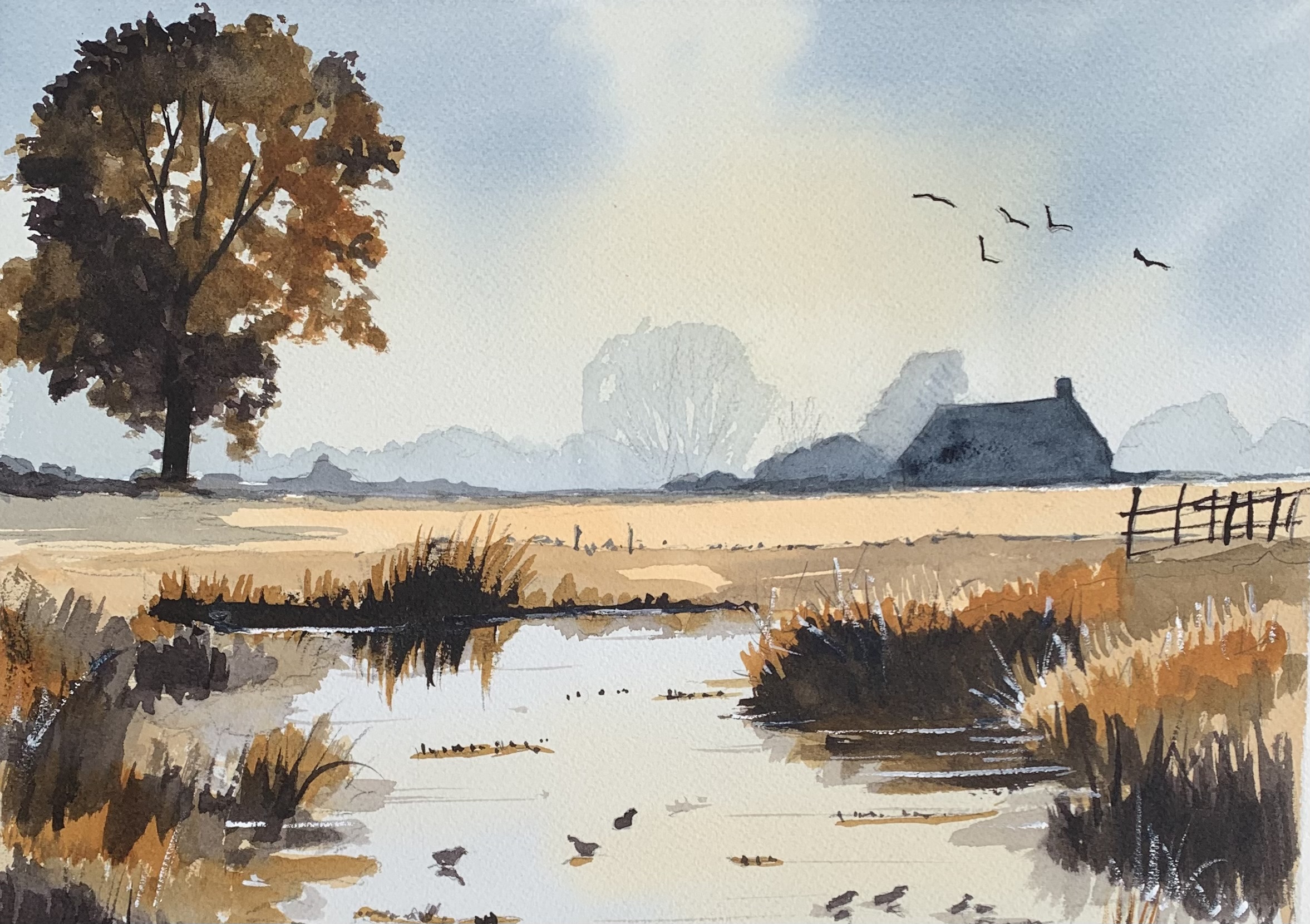 Add Atmosphere to your painting Country scene