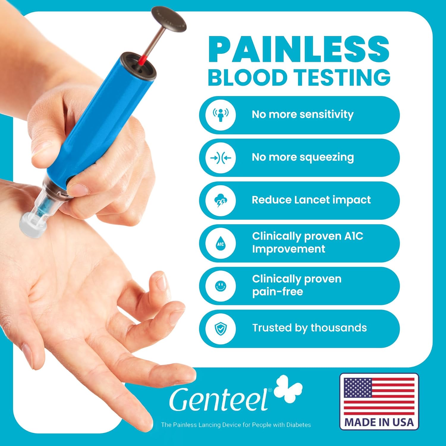 Genteel Plus Kit - Personal Lancing Device