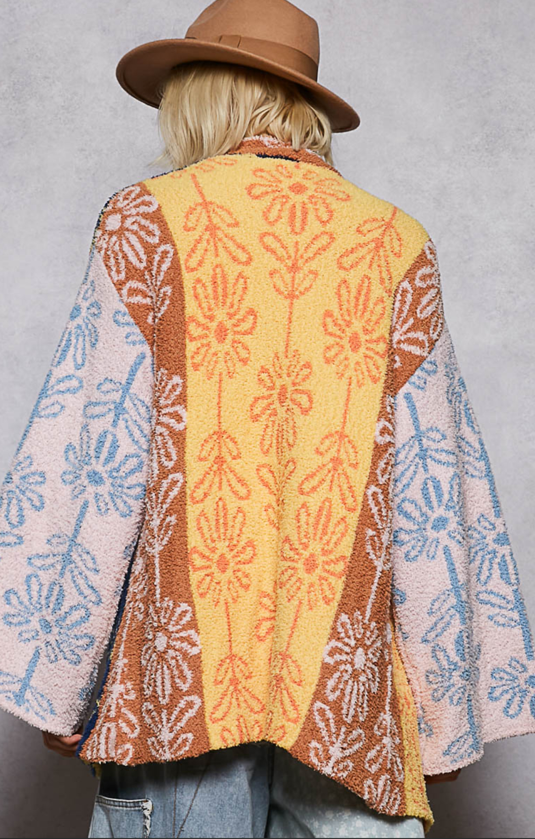 Bohemian Patterned Knit Cardigan