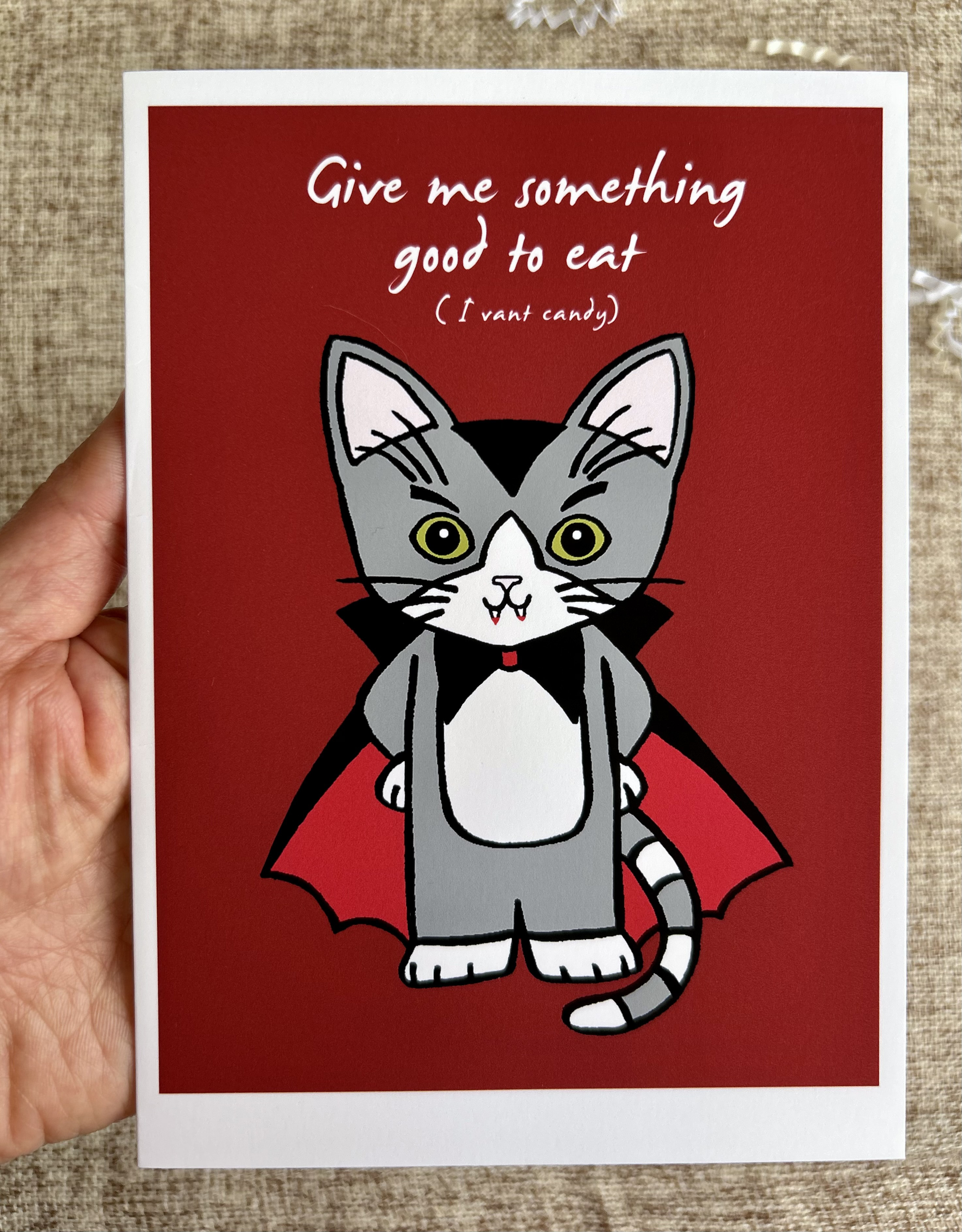 I Vant Candy | Halloween Greeting Card