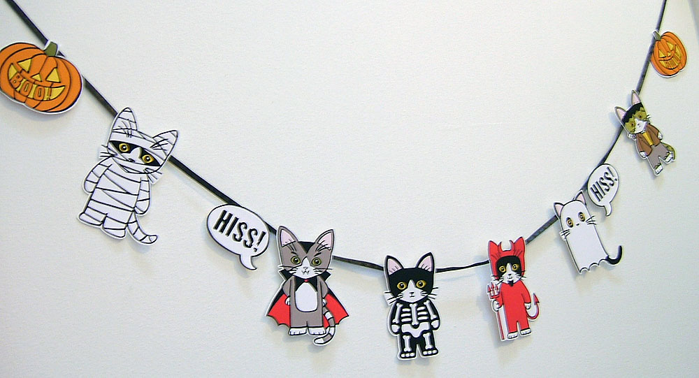 Halloween Kitties DIY Garland