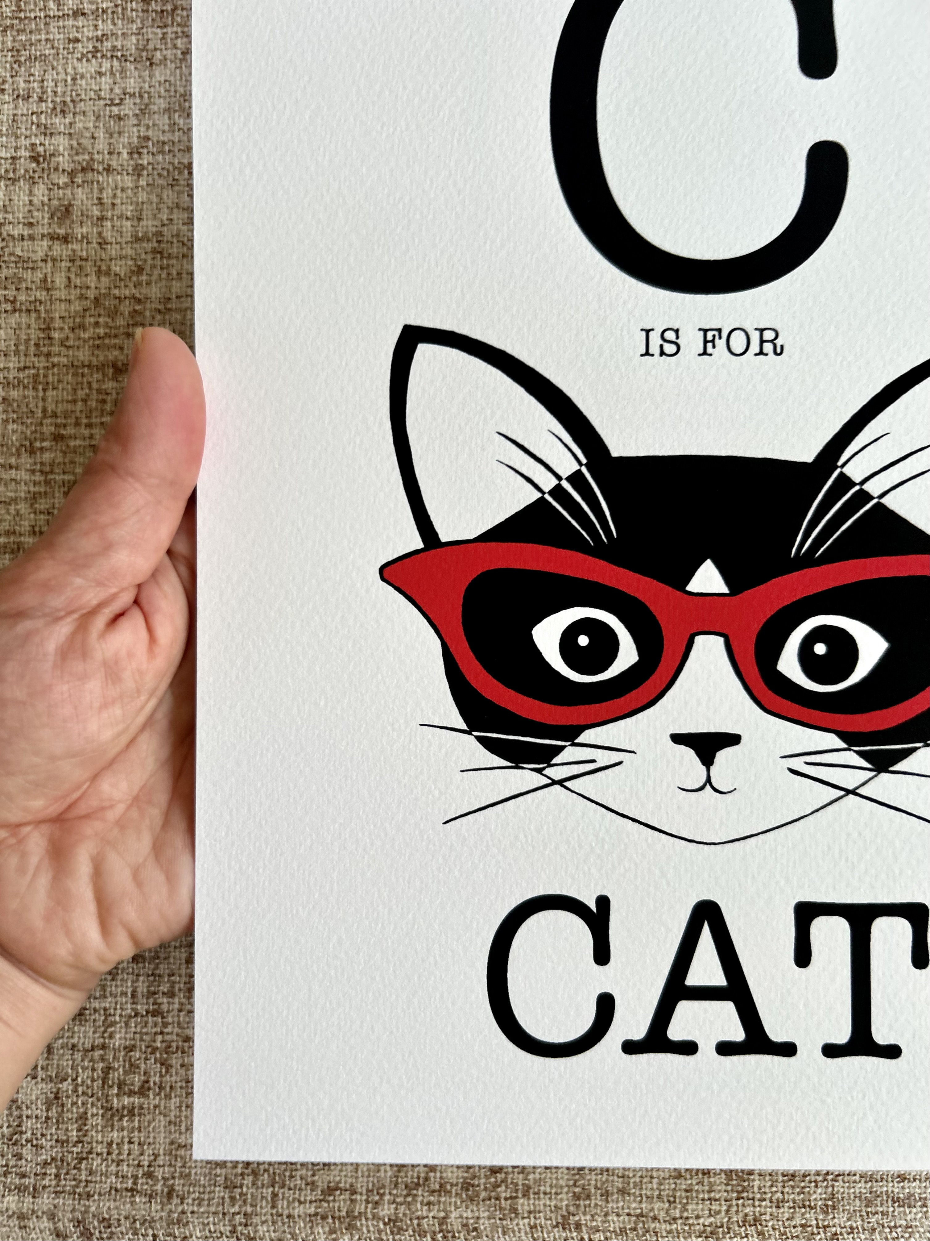 C is for Cat | Art Print