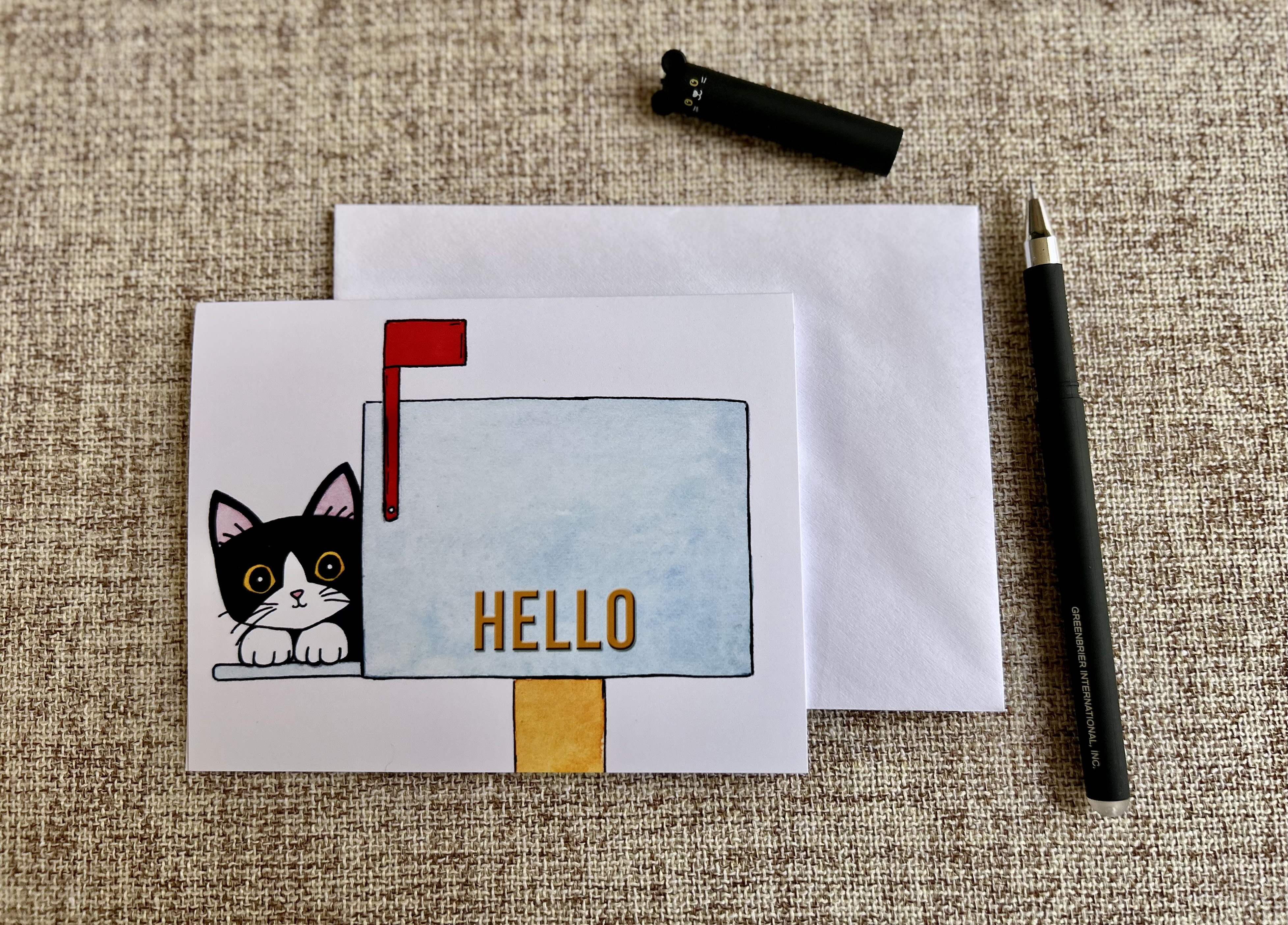 Mailbox Kitty | Thinking of You Greeting Card