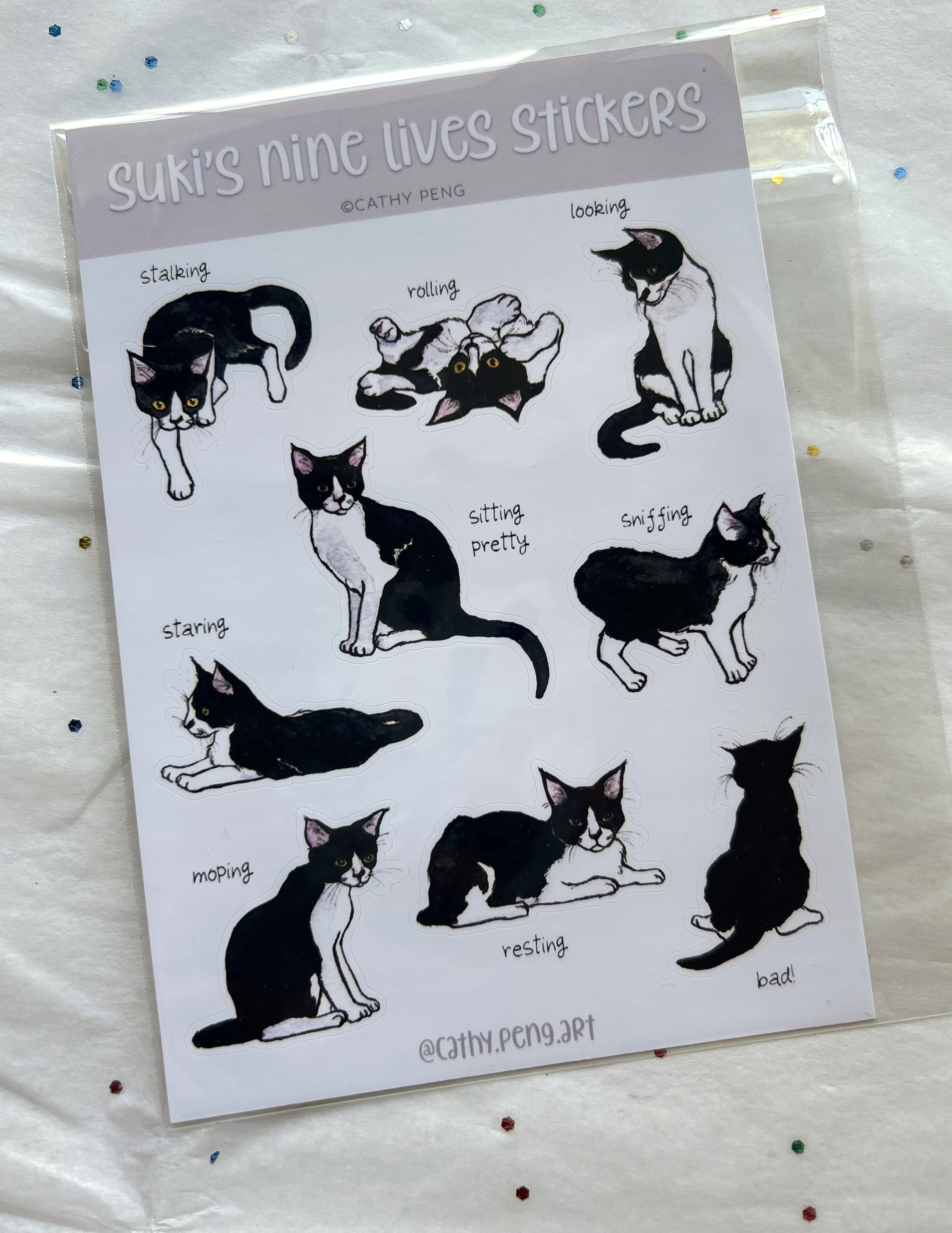 Suki's Nine Lives Sticker Sheet