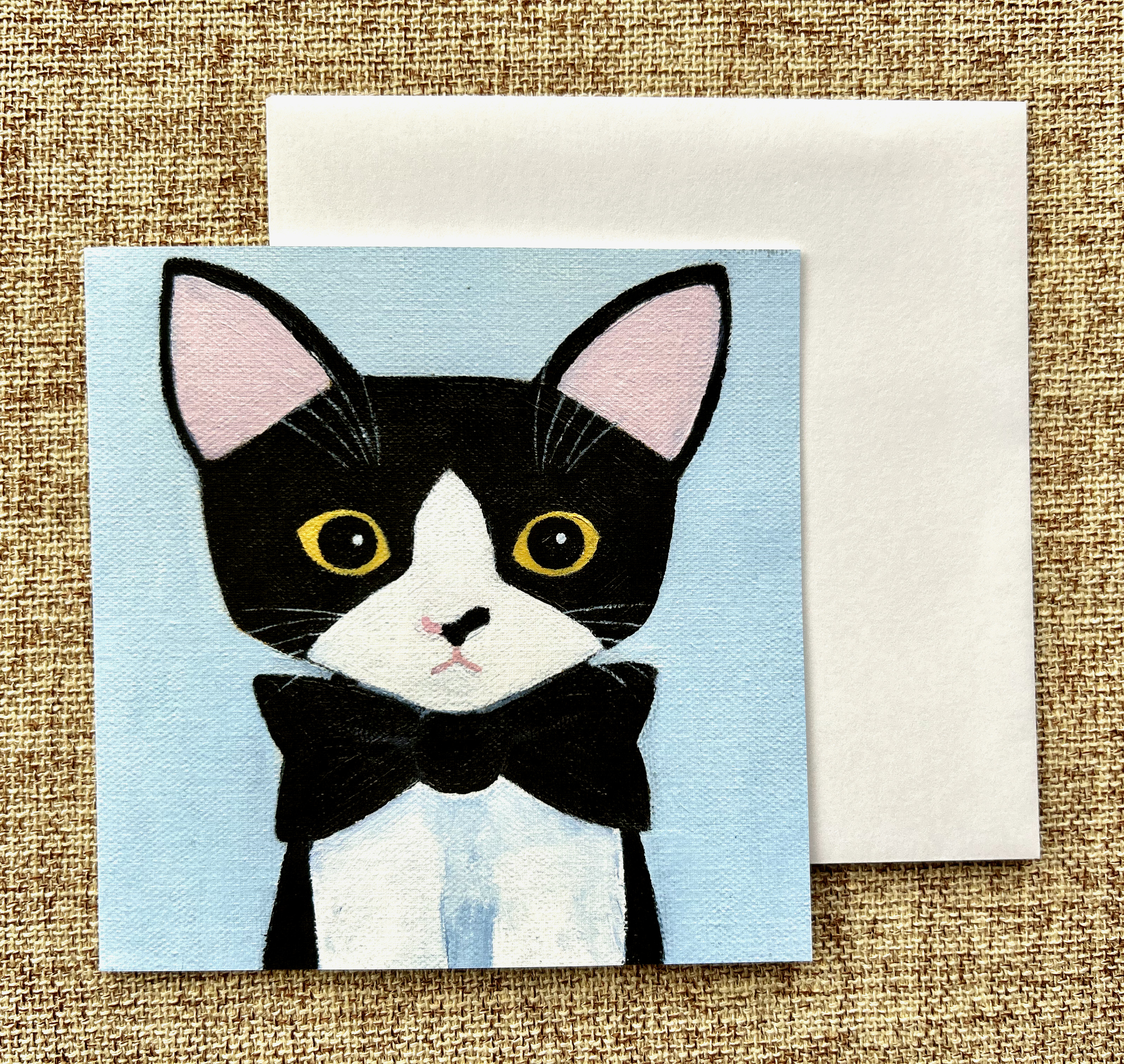 Suki's Bowtie Suitor | Blank Greeting Card