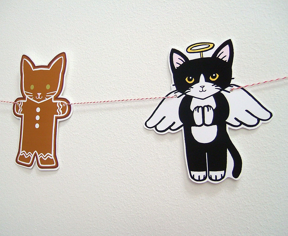 Christmas Kitties DIY Garland
