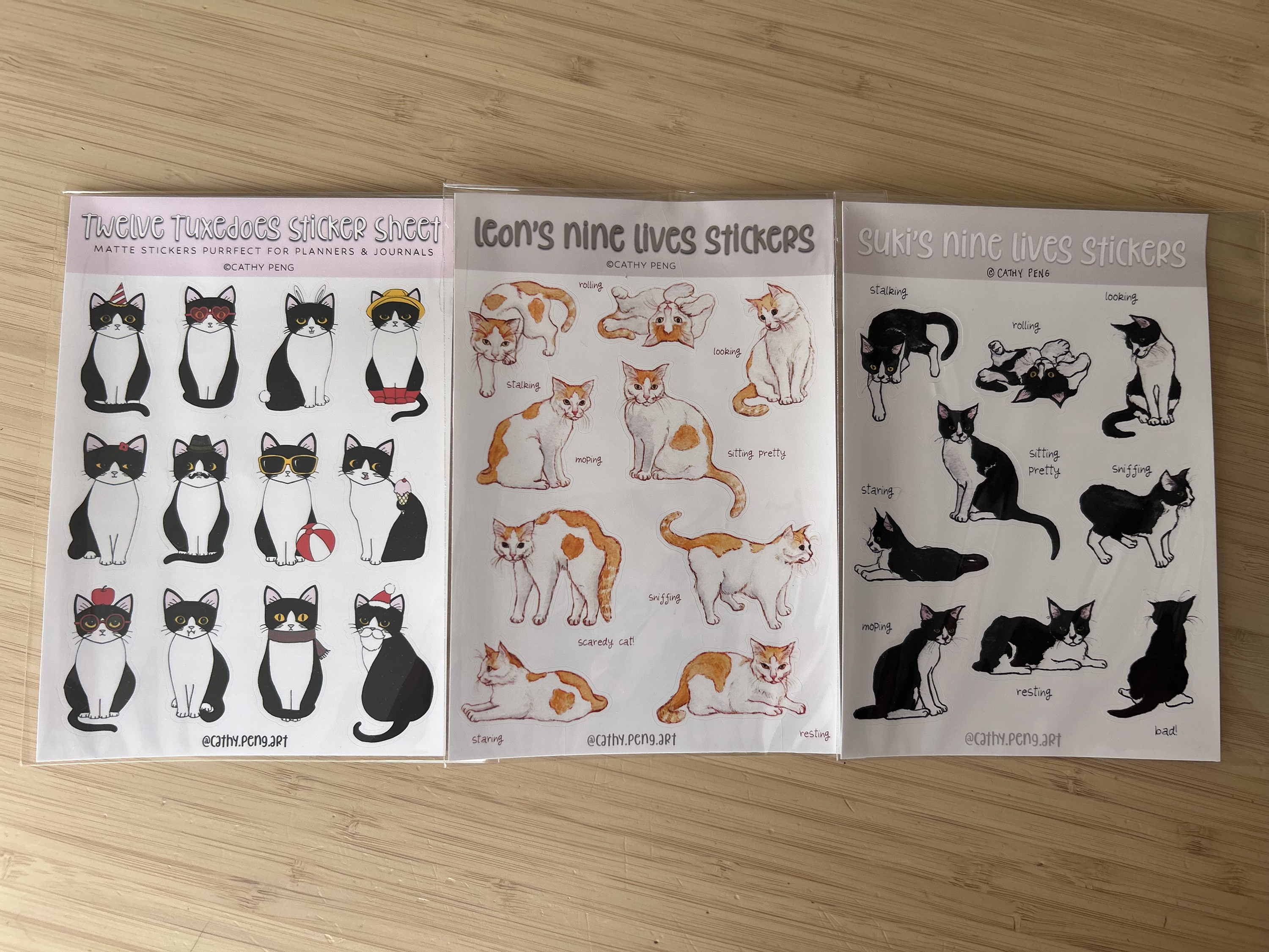 Leon's Nine Lives Sticker Sheet