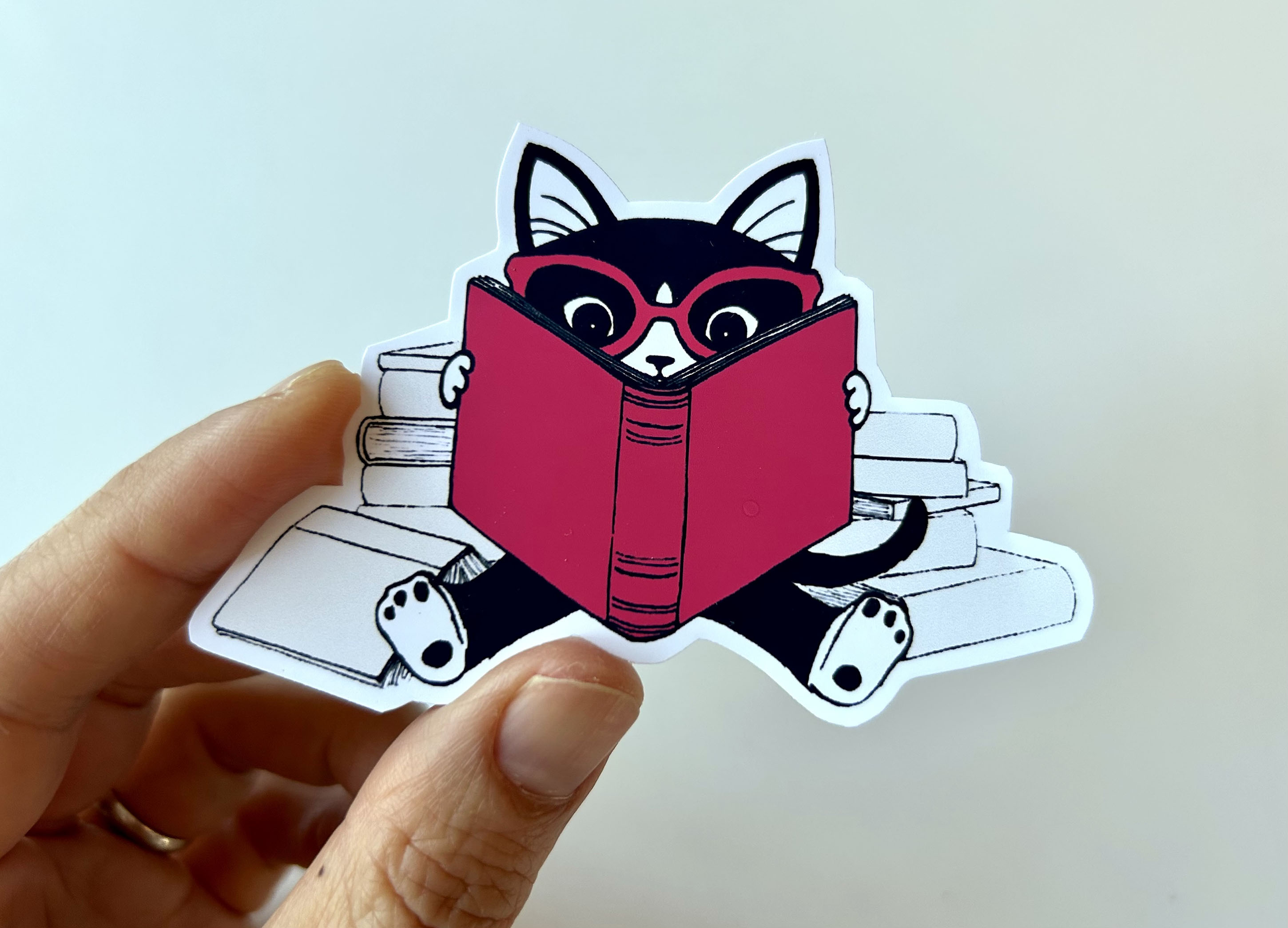 Bookish Clever Kitties Vinyl Sticker Set
