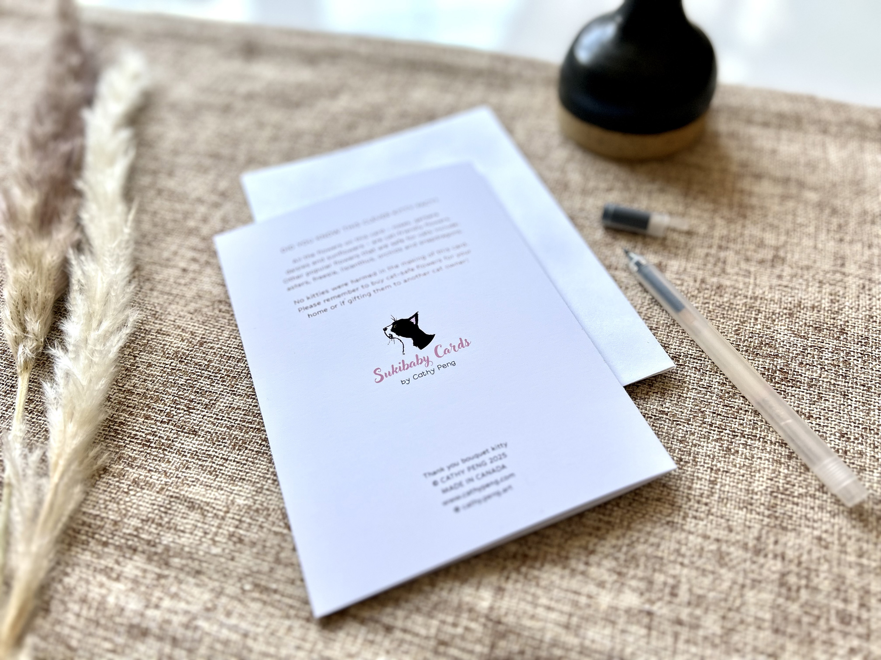 Thank You Bouquet Kitty | Thank You Greeting Card