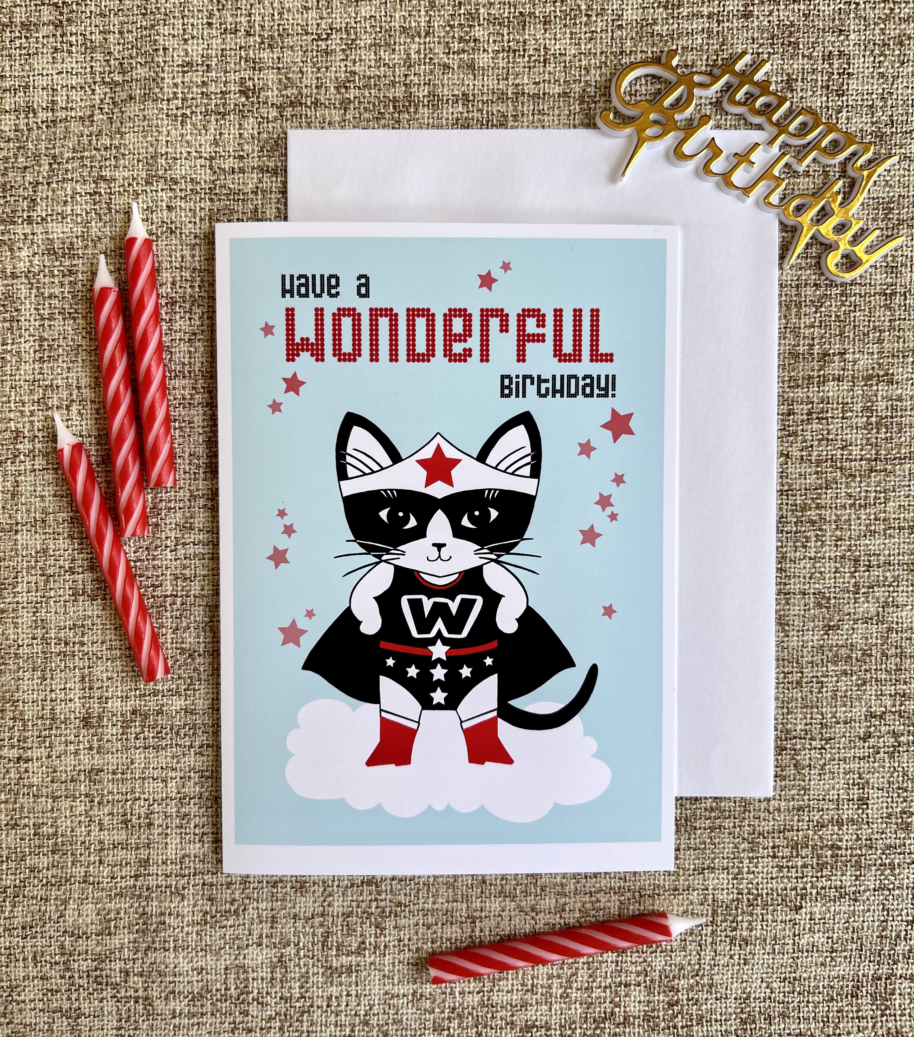 Wonder Kitty Birthday | Birthday Greeting Card