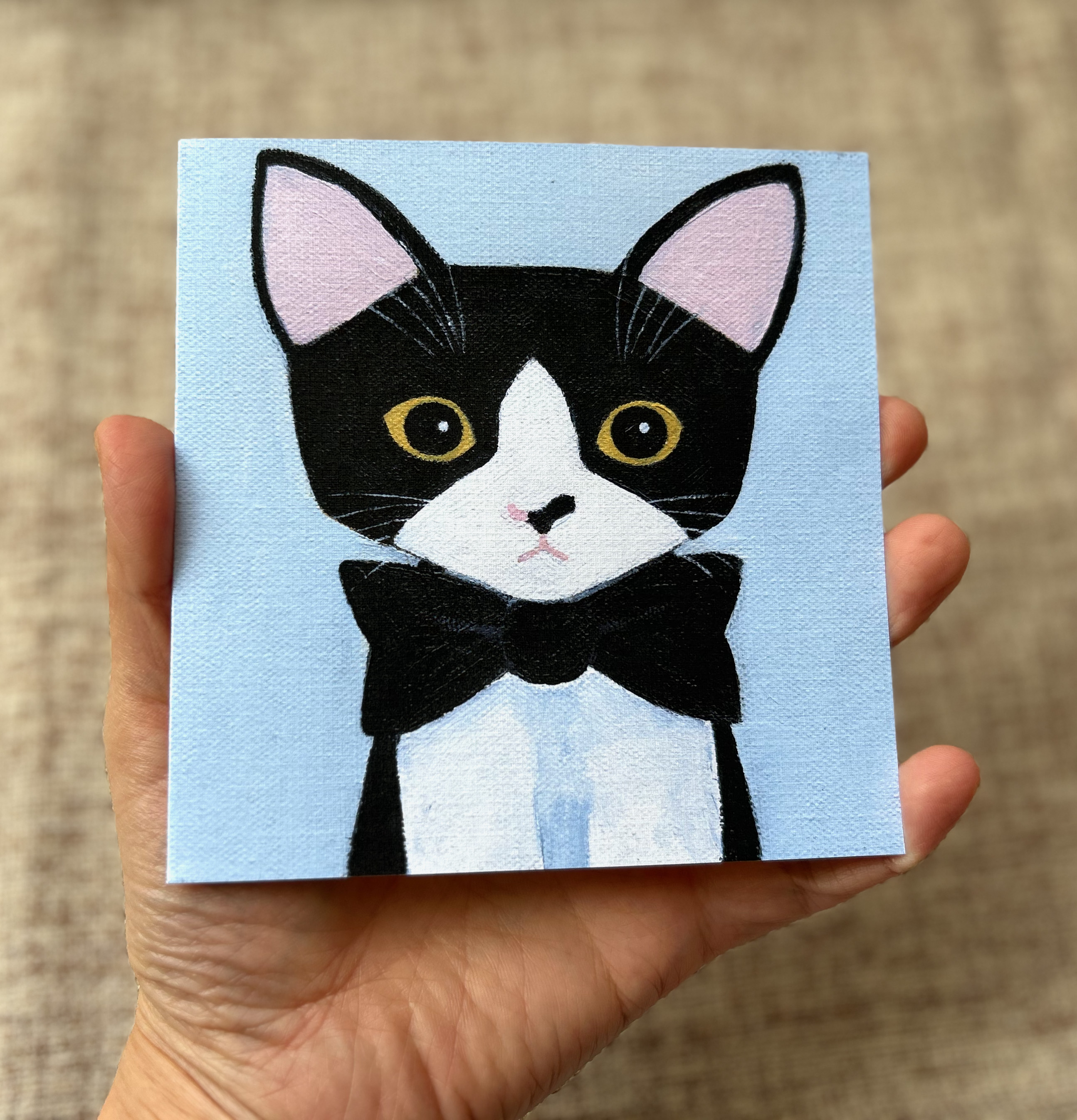 Suki's Bowtie Suitor | Blank Greeting Card