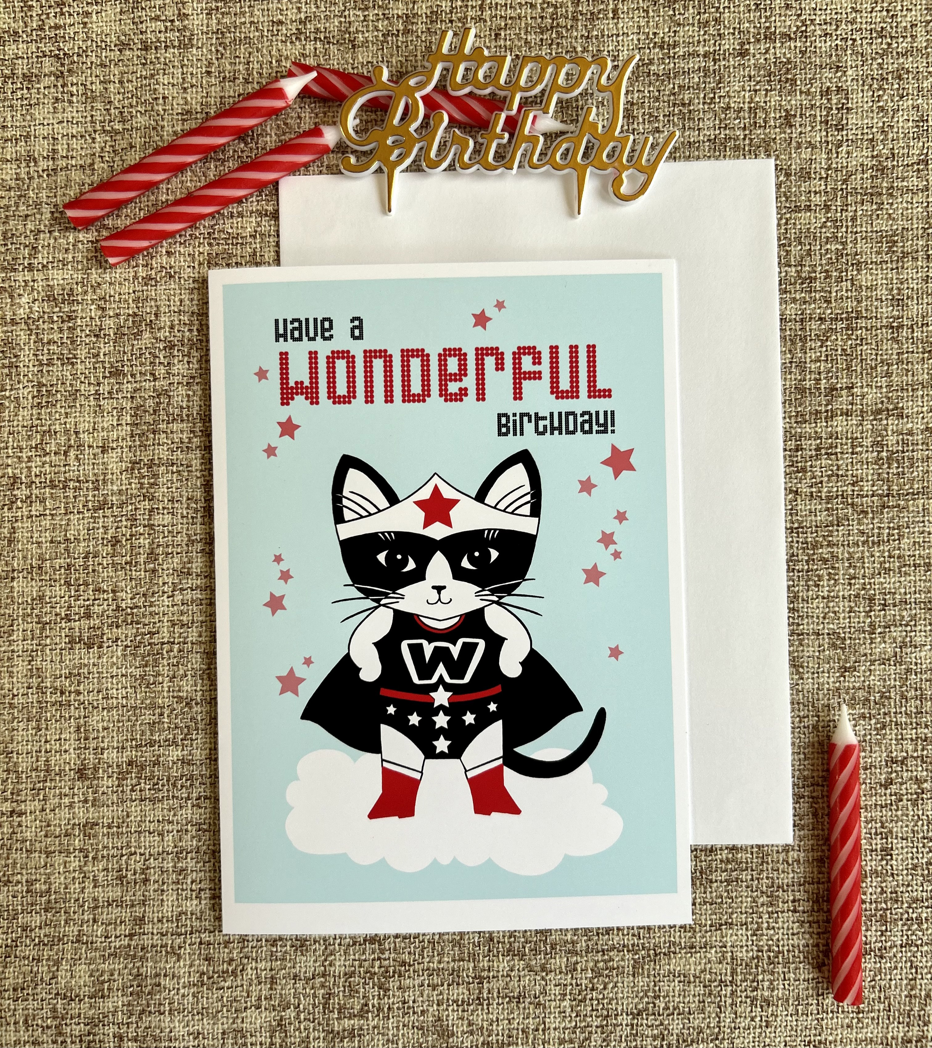 Wonder Kitty Birthday | Birthday Greeting Card