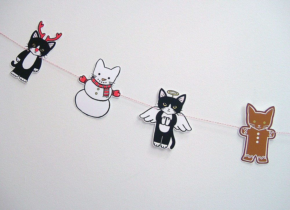 Christmas Kitties DIY Garland