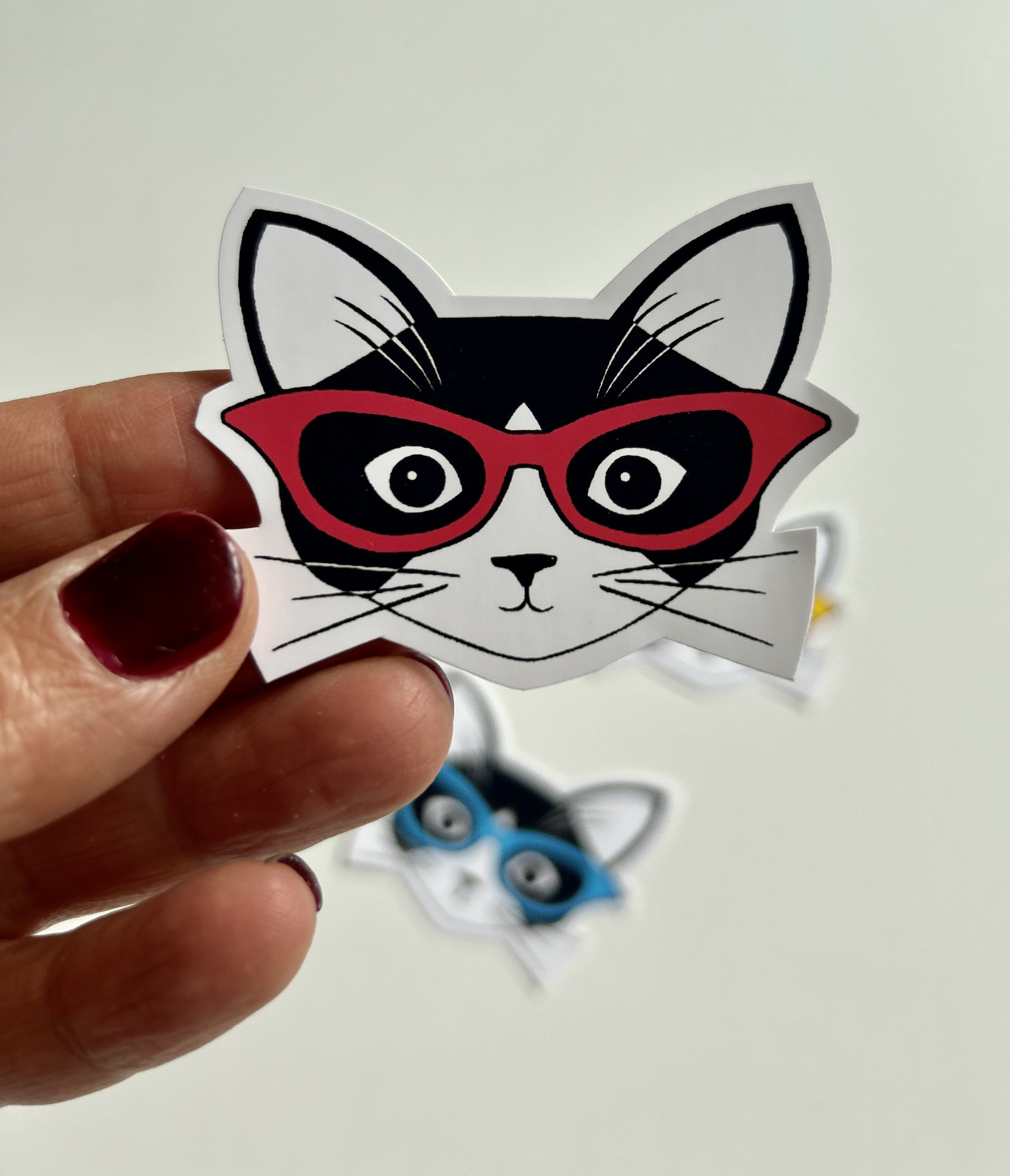 Clever Kitties Vinyl Sticker Set