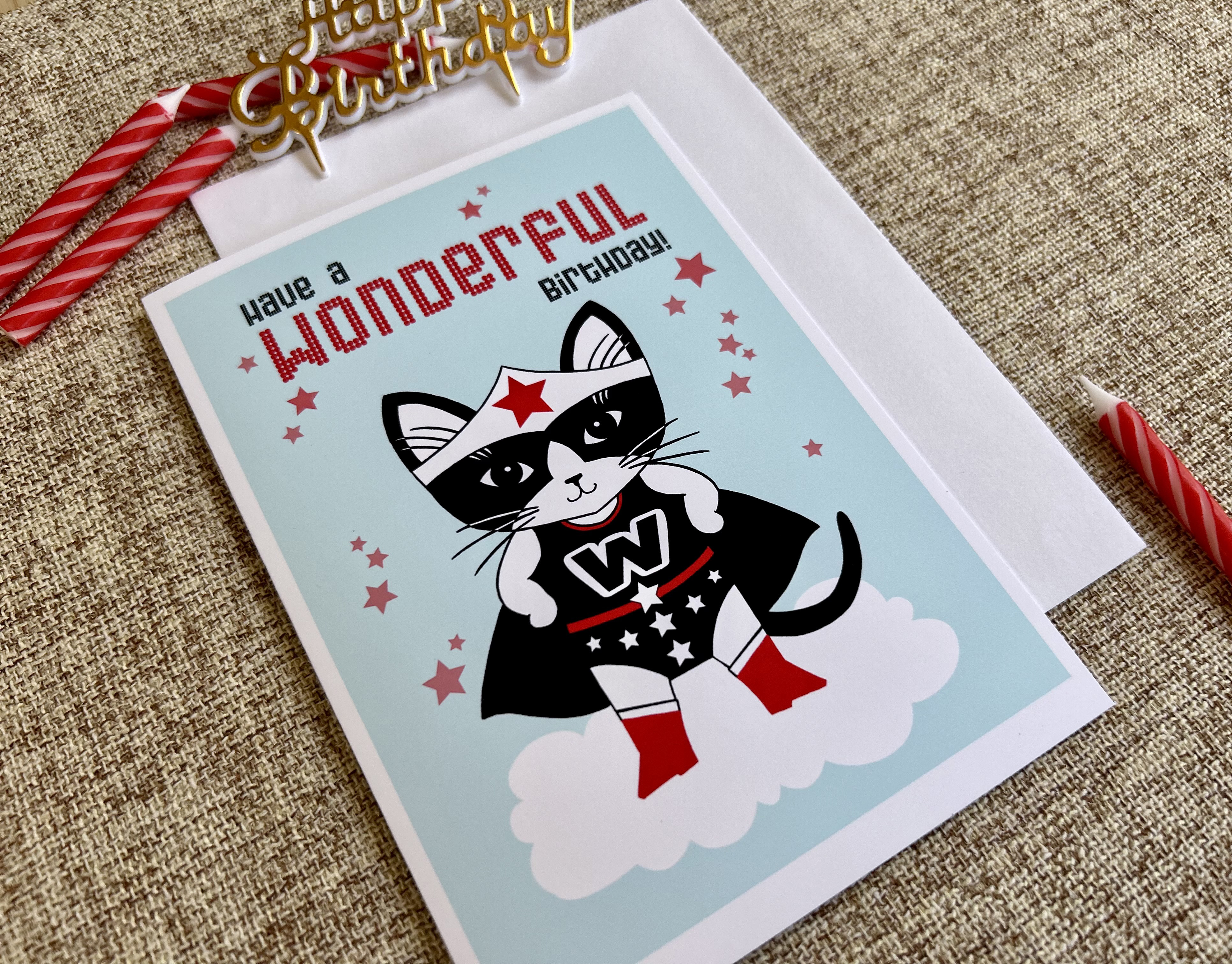 Wonder Kitty Birthday | Birthday Greeting Card