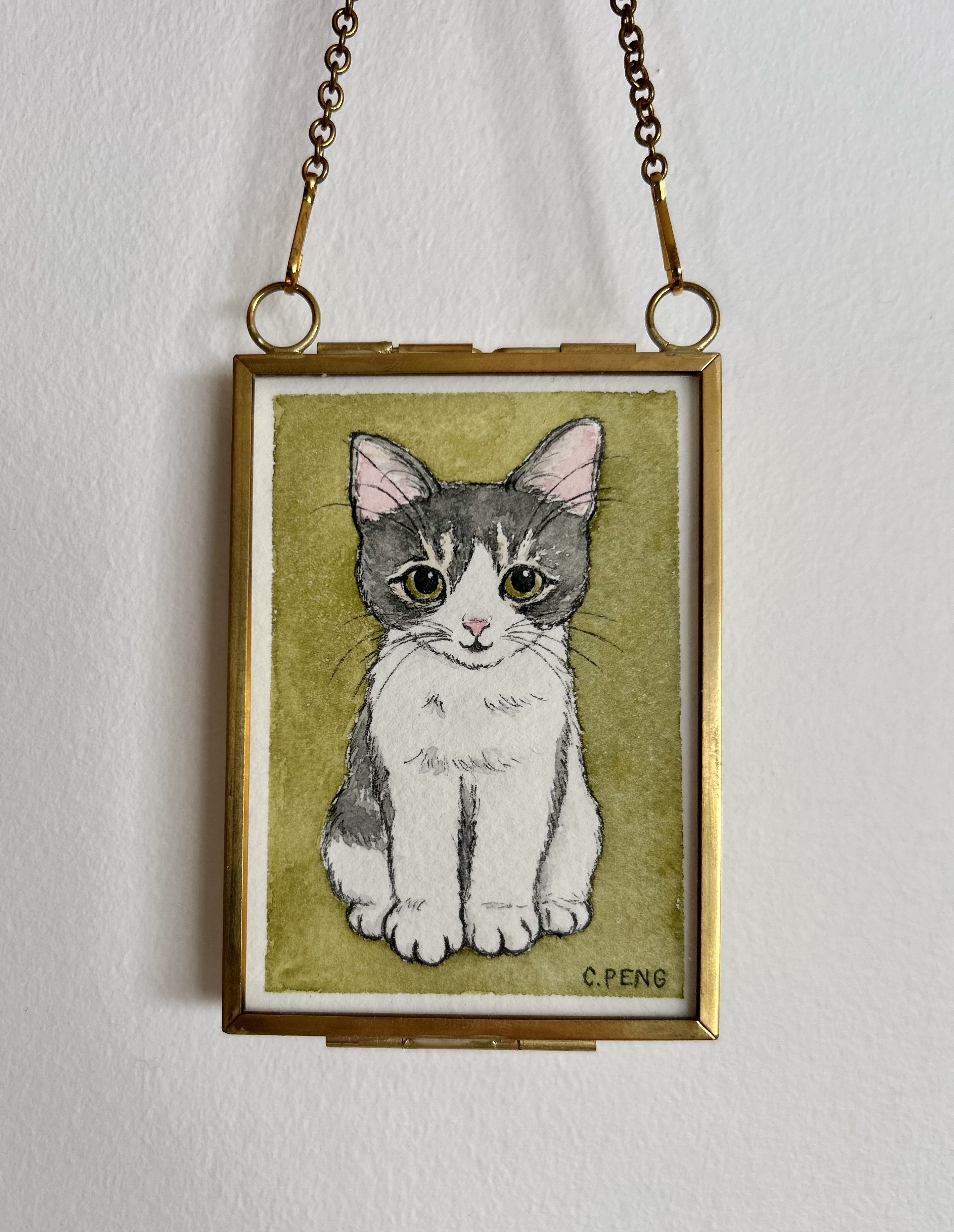 Dexie Doodle Original ACEO Watercolour Painting