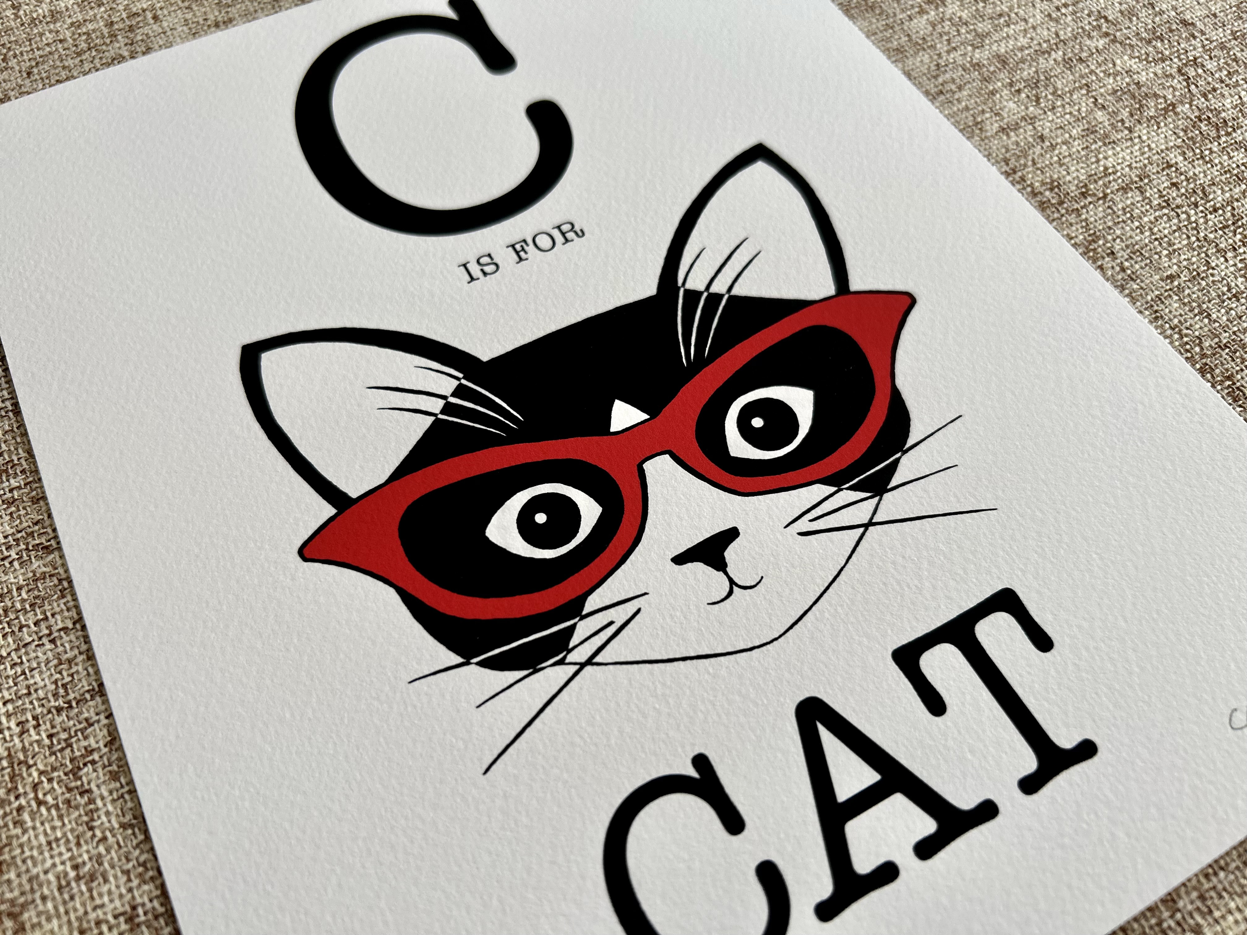 C is for Cat | Art Print