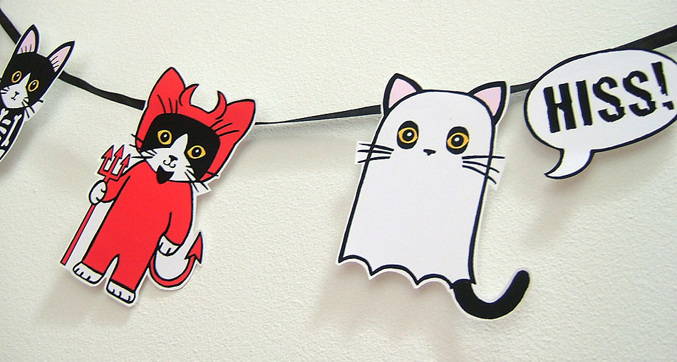 Halloween Kitties DIY Garland