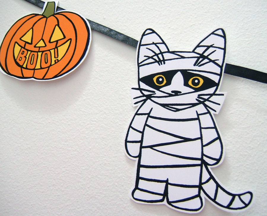 Halloween Kitties DIY Garland
