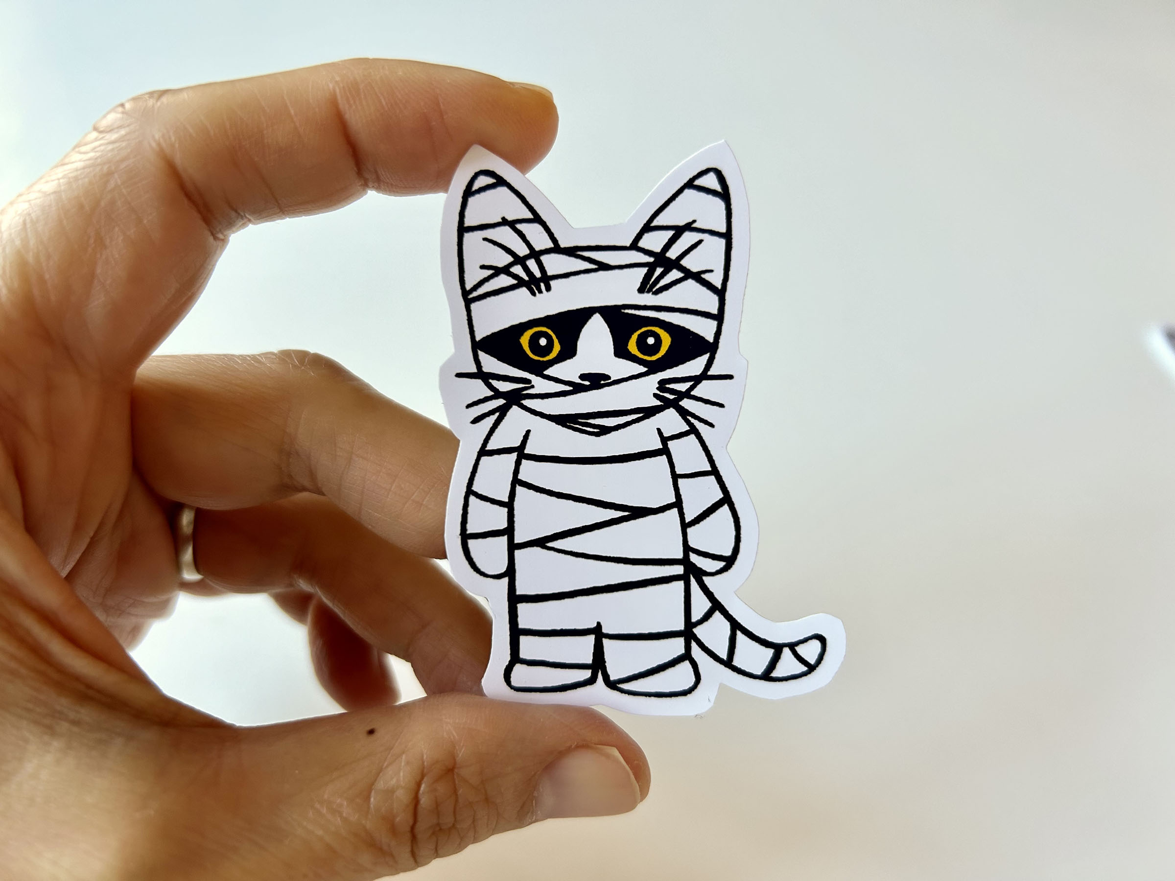 Halloween Kitties Vinyl Sticker Set