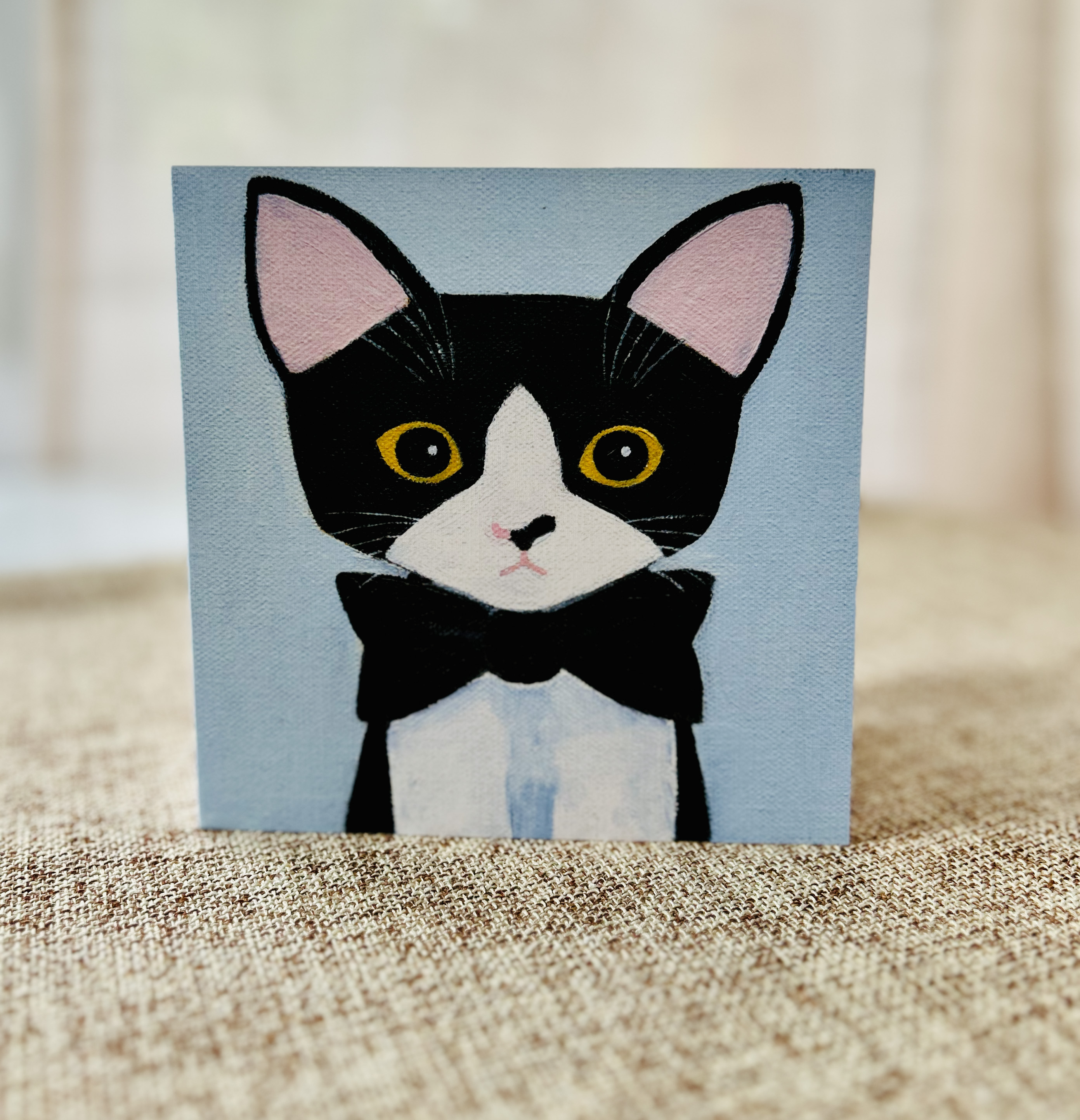 Suki's Bowtie Suitor | Blank Greeting Card