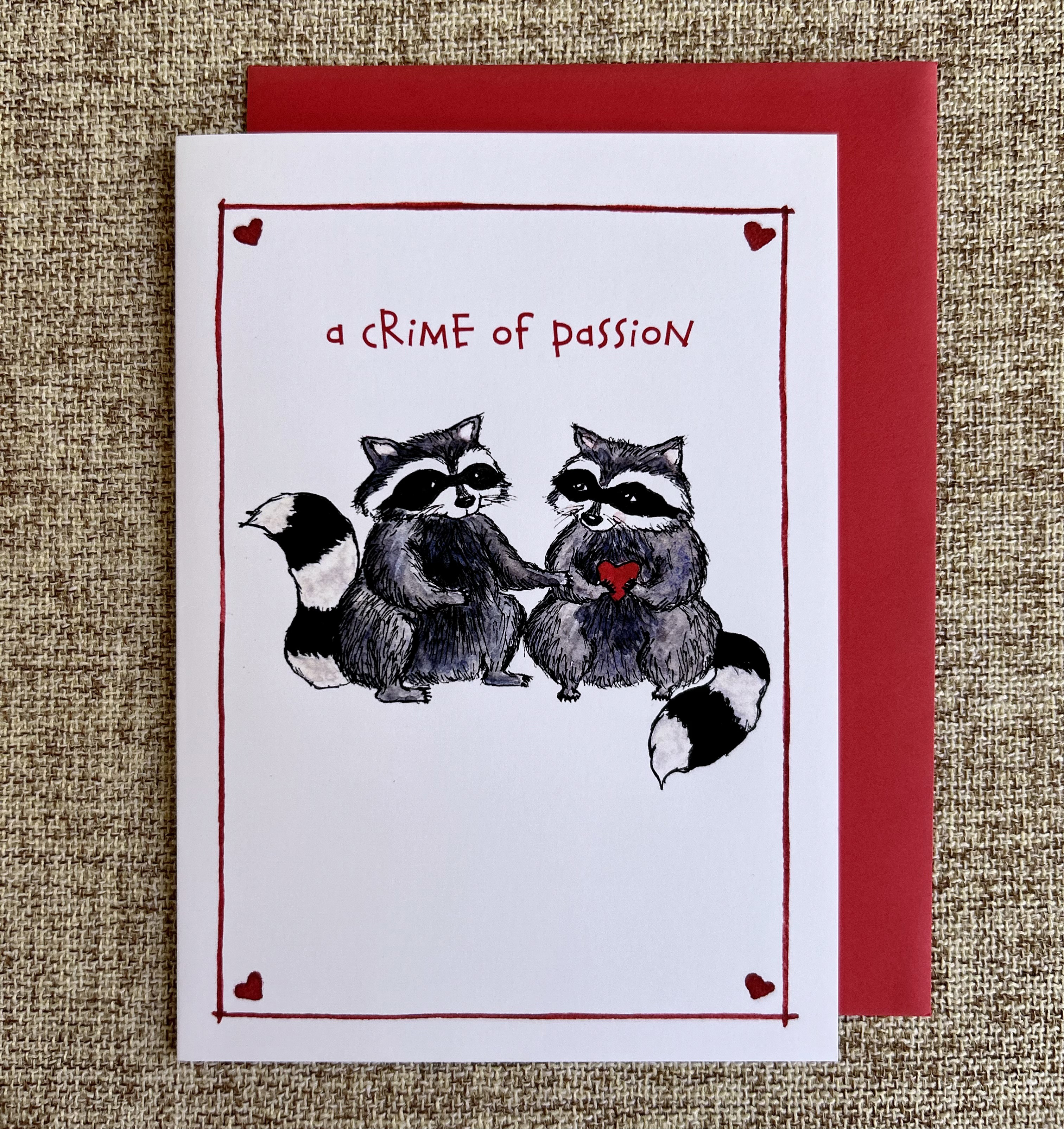 A Crime of Passion | Romantic Greeting Card