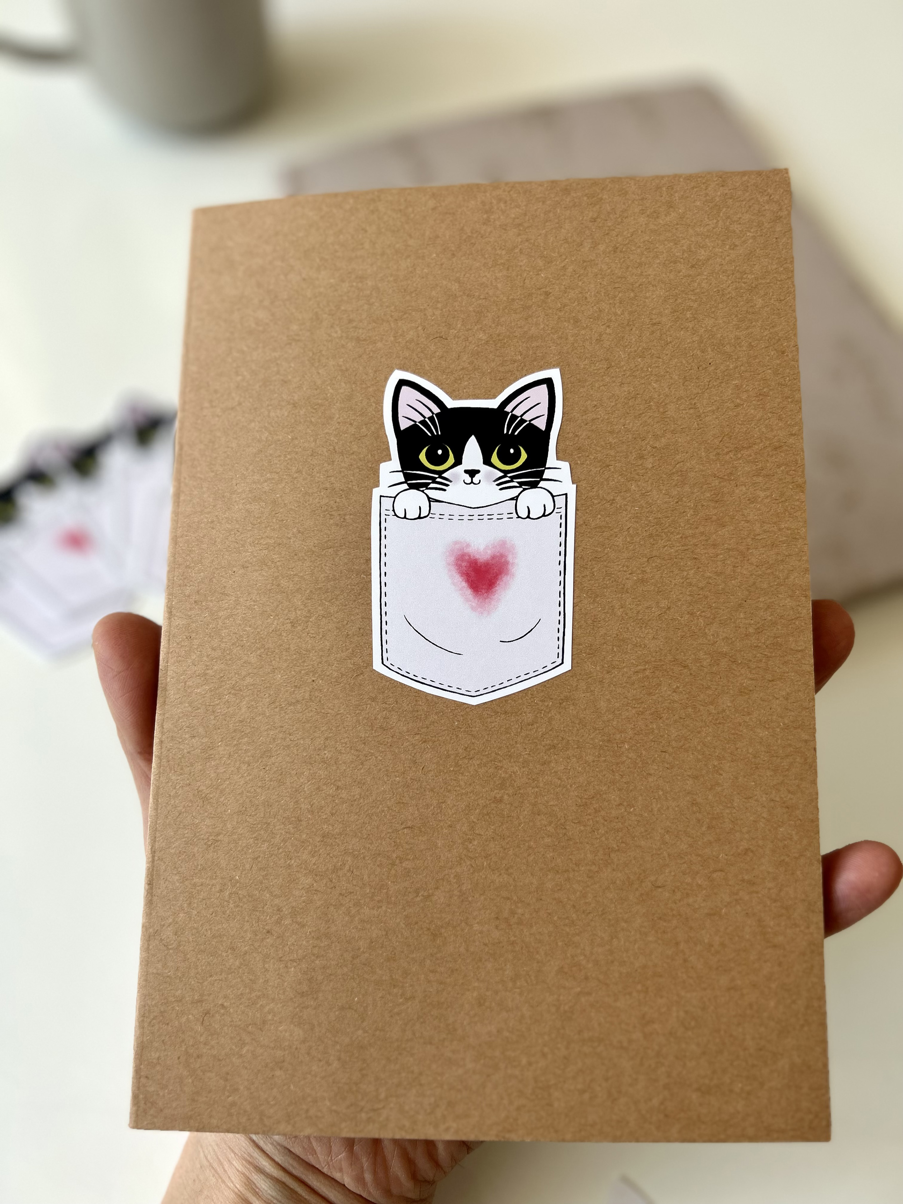 Pocket Kitty Vinyl Sticker