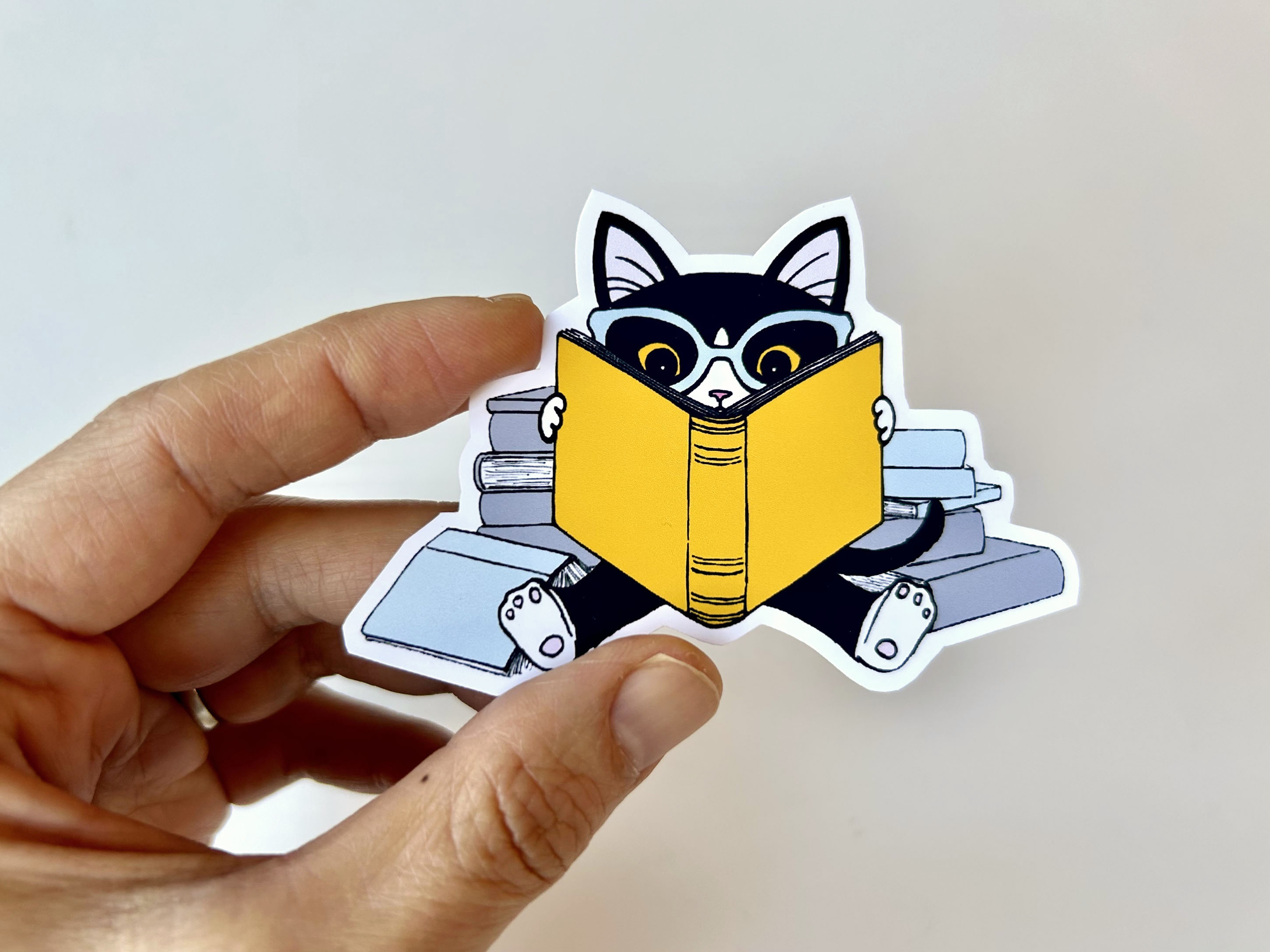 Bookish Clever Kitties Vinyl Sticker Set