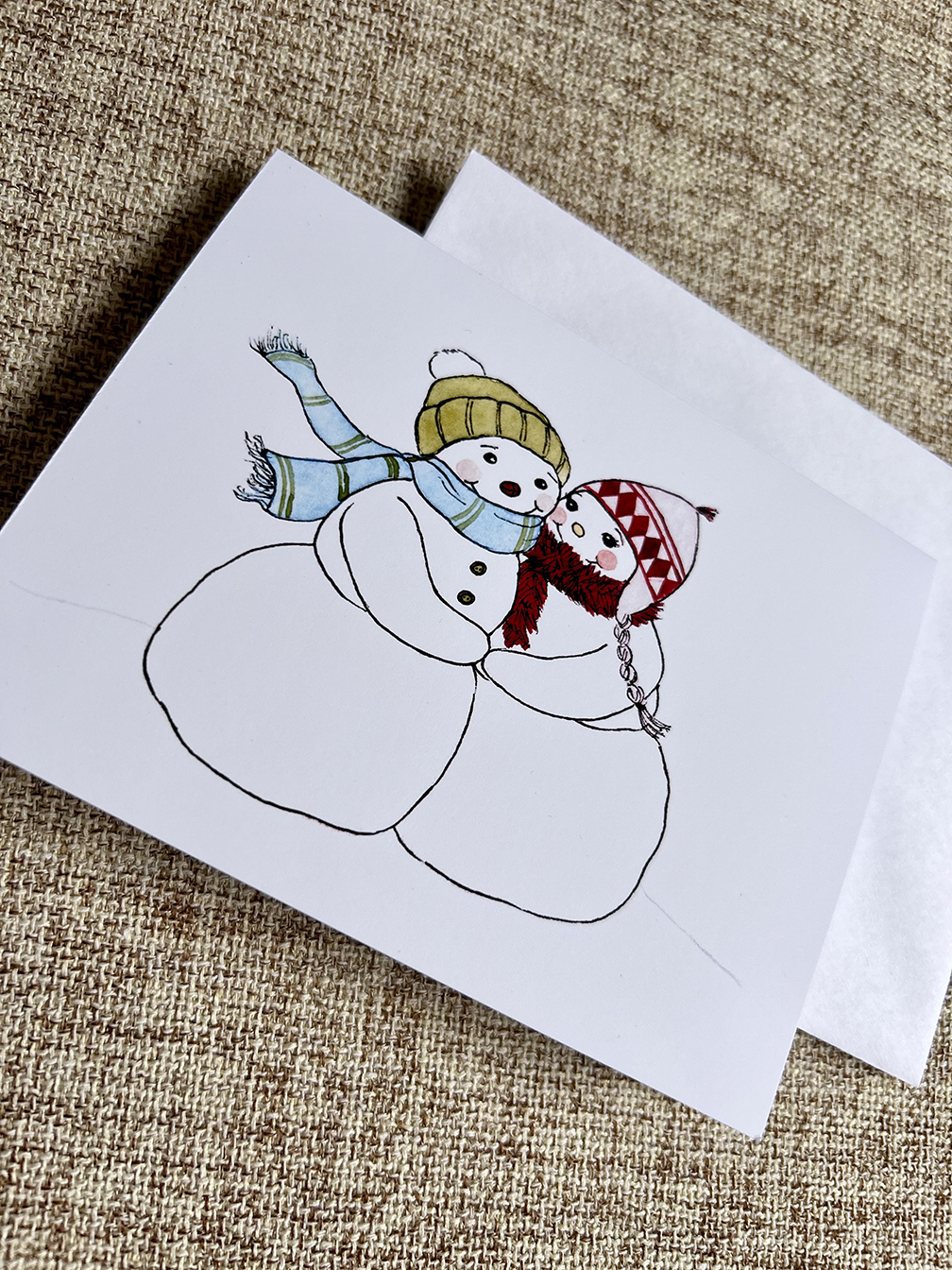 Cold Outside Holiday Greeting Card