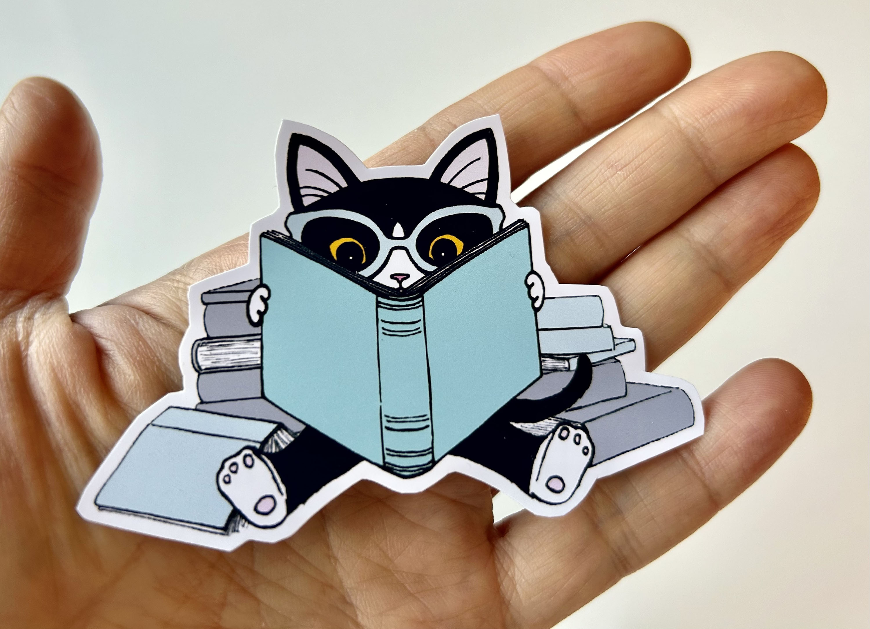 Bookish Clever Kitties Vinyl Sticker Set