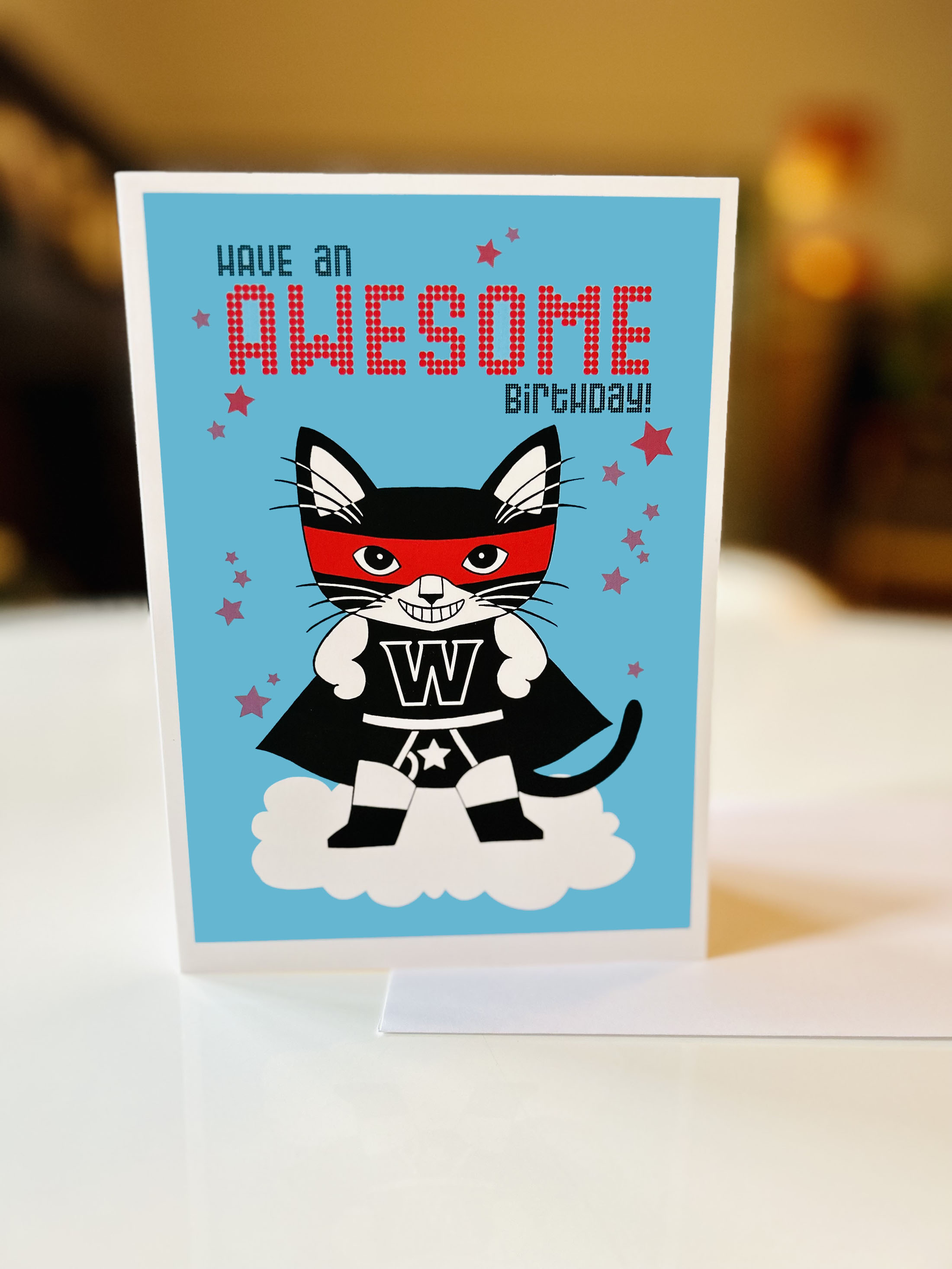 Wonder Cat Birthday | Birthday Greeting Card