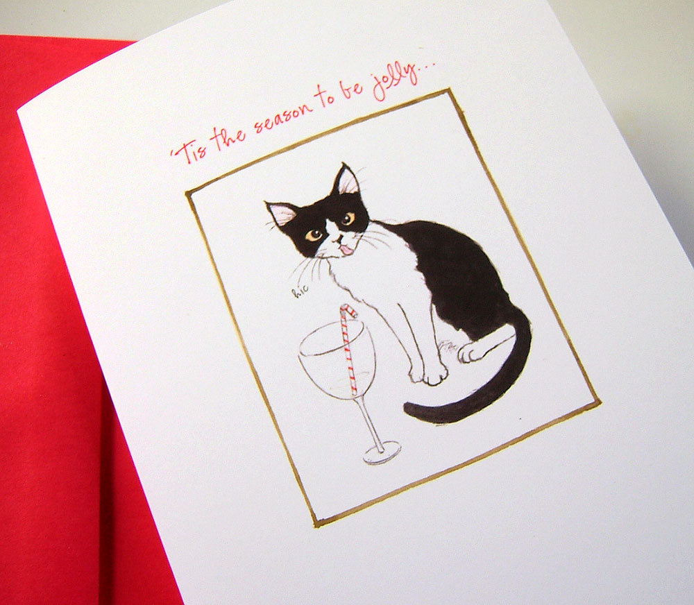 Jolly Holiday Greeting Card
