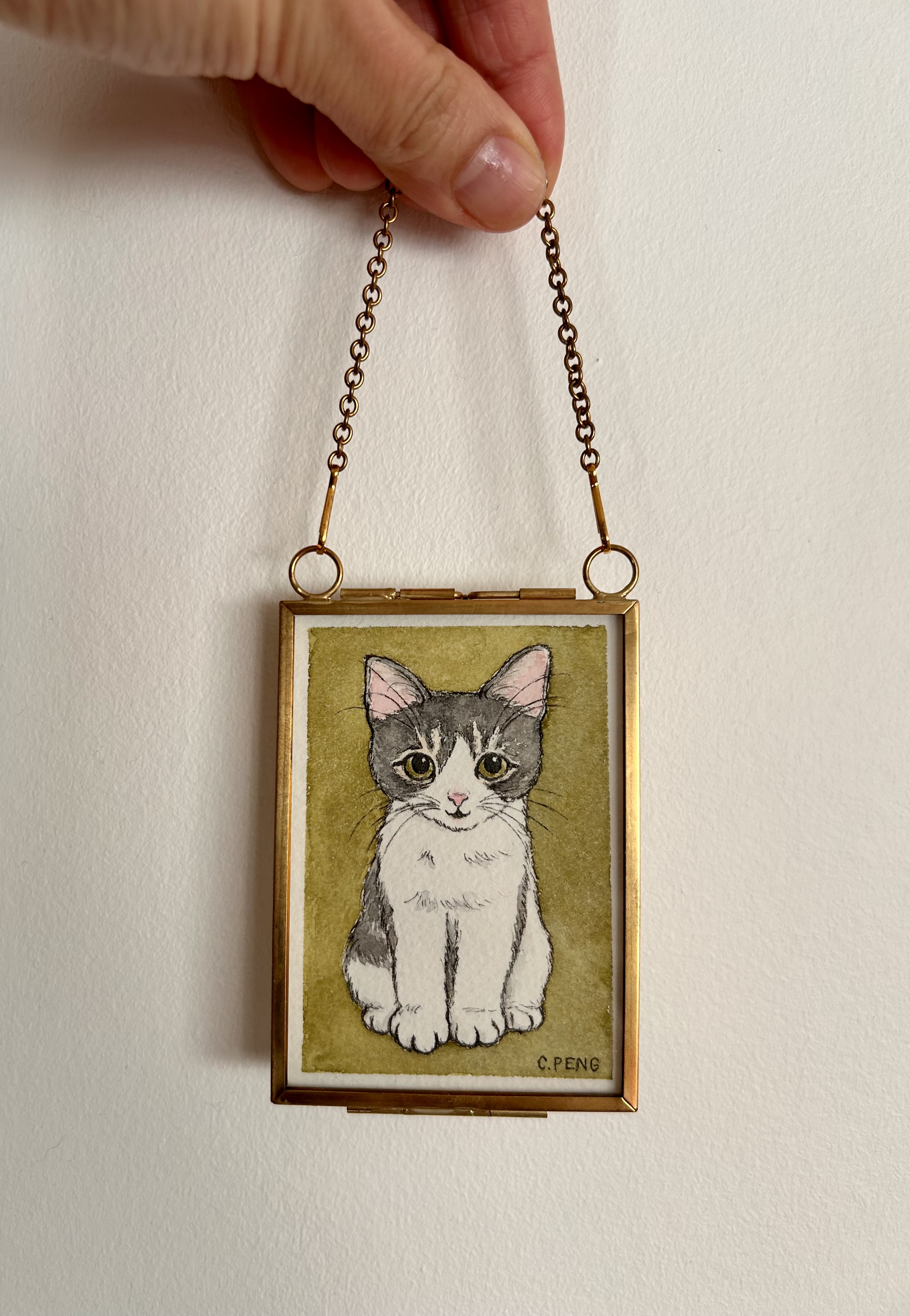 Dexie Doodle Original ACEO Watercolour Painting