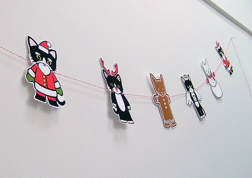 Christmas Kitties DIY Garland