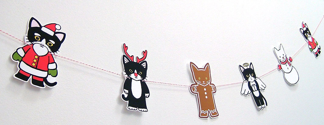 Christmas Kitties DIY Garland