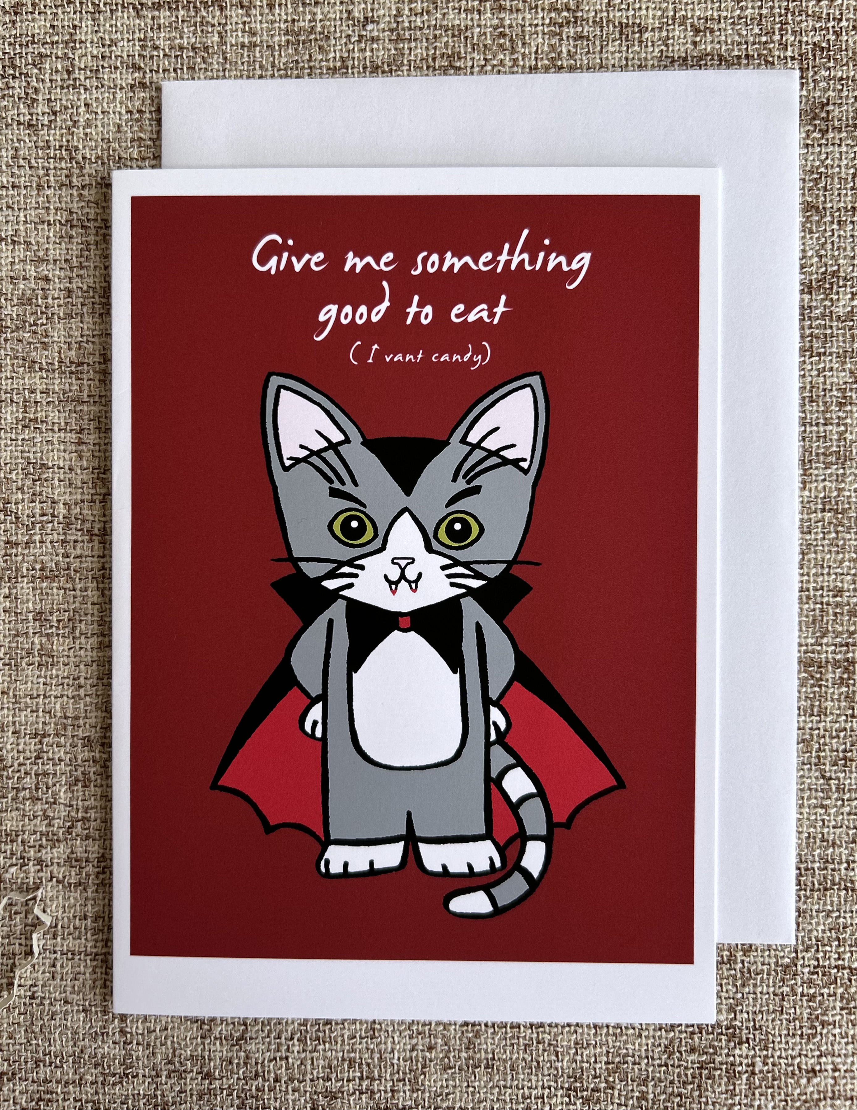 I Vant Candy | Halloween Greeting Card