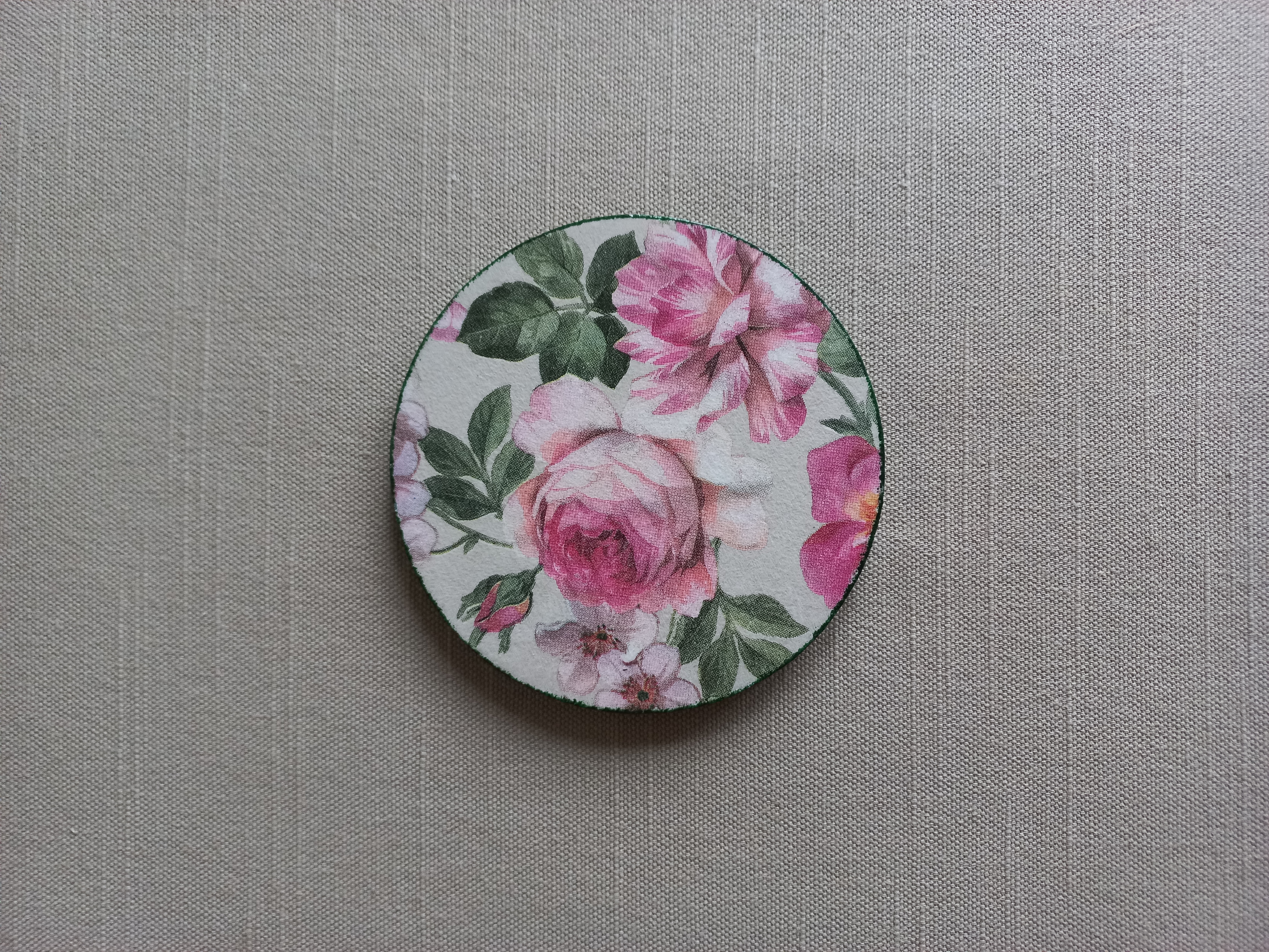 Roses & Blossom - Wooden Coaster