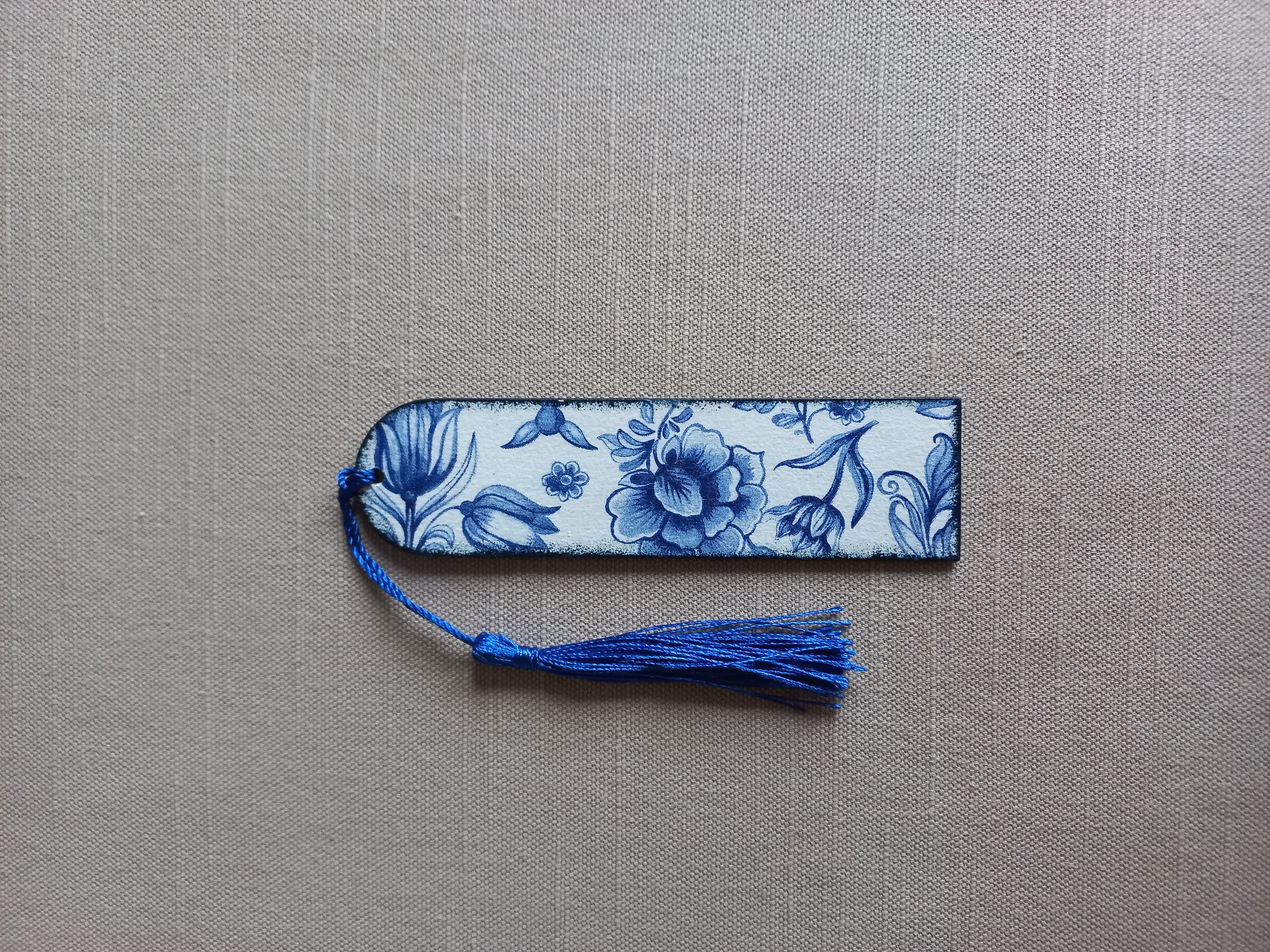 Blue China - Wooden Bookmark