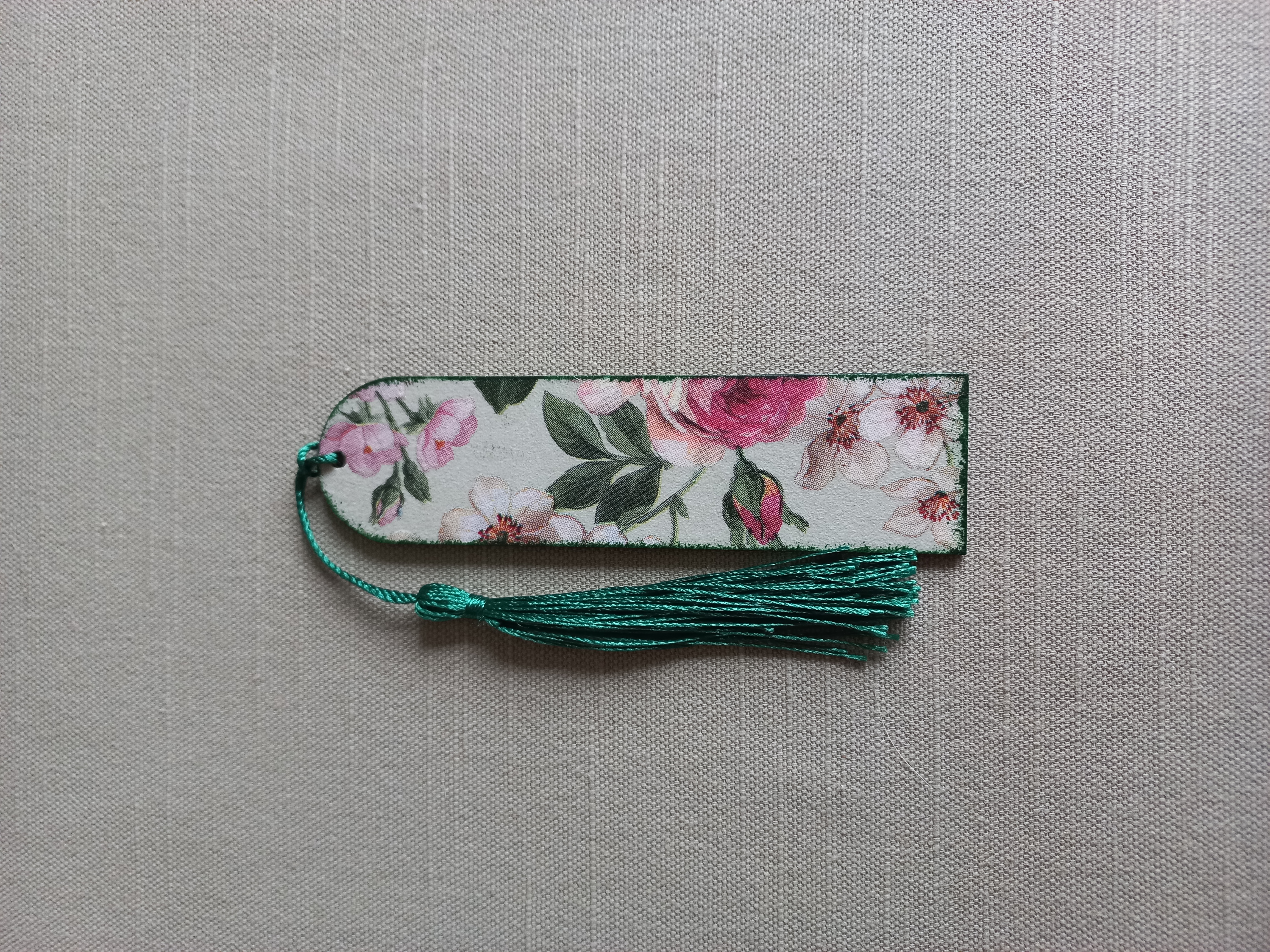 Roses & Blossom - Wooden Bookmark