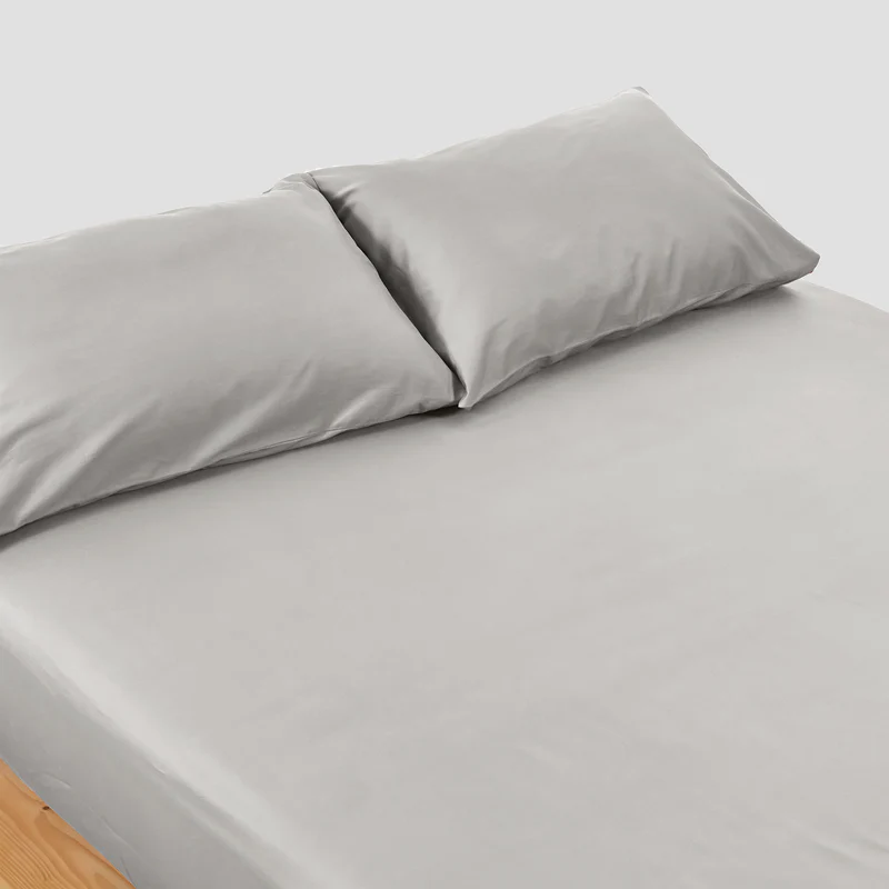 Platinum Grey Sateen Cotton Sheet