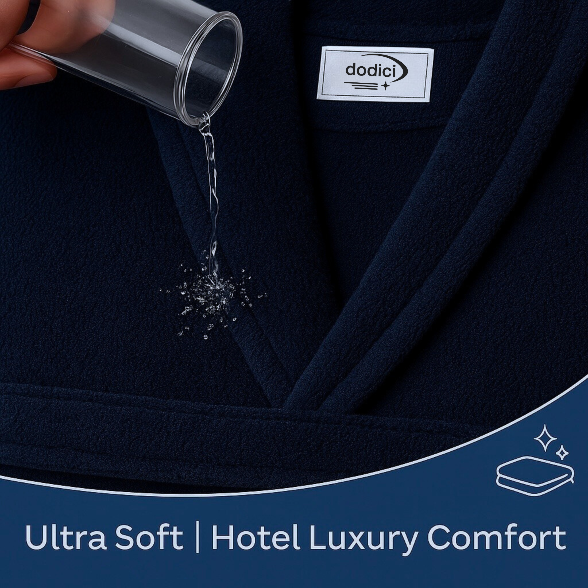 Deep Sea Navy Bathrobe