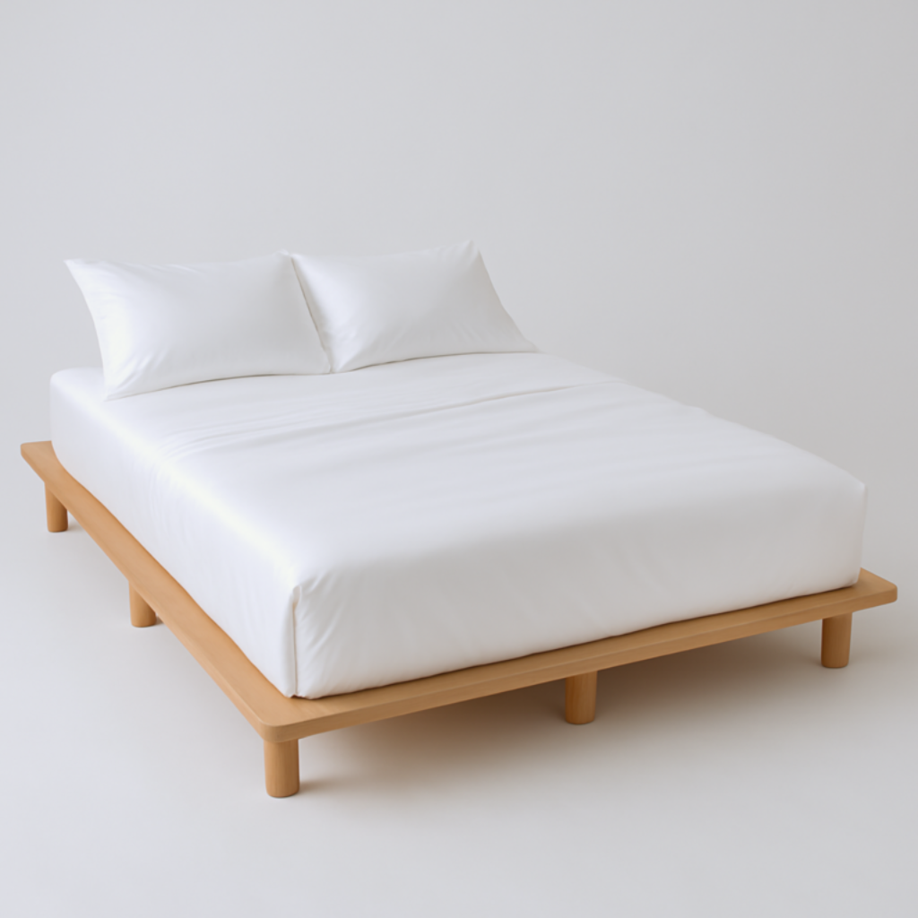 Luxe White Sateen Cotton Sheet