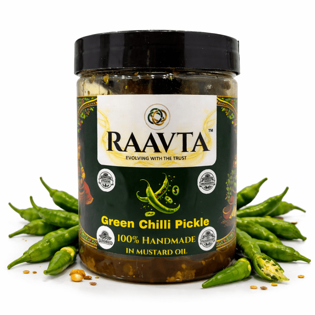 Green chilli pickle 