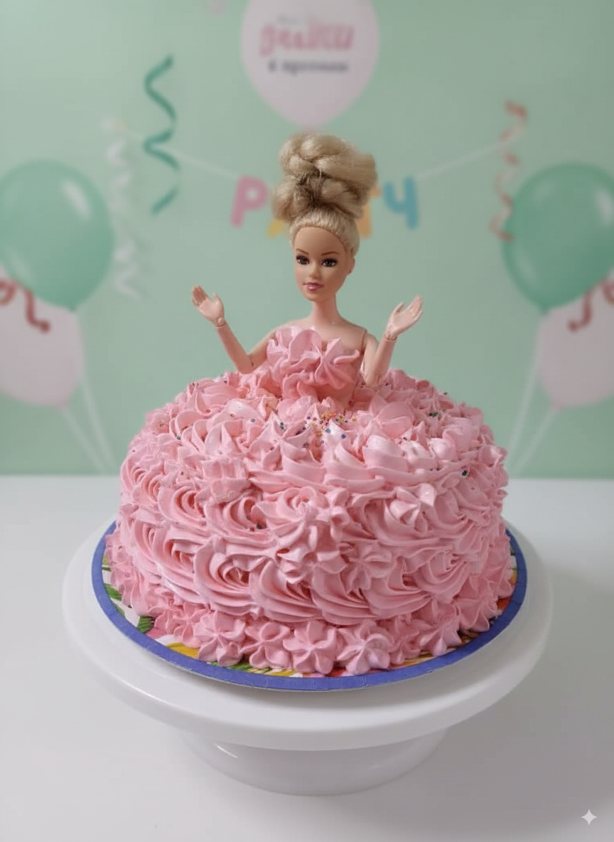 Pastel de muñeca