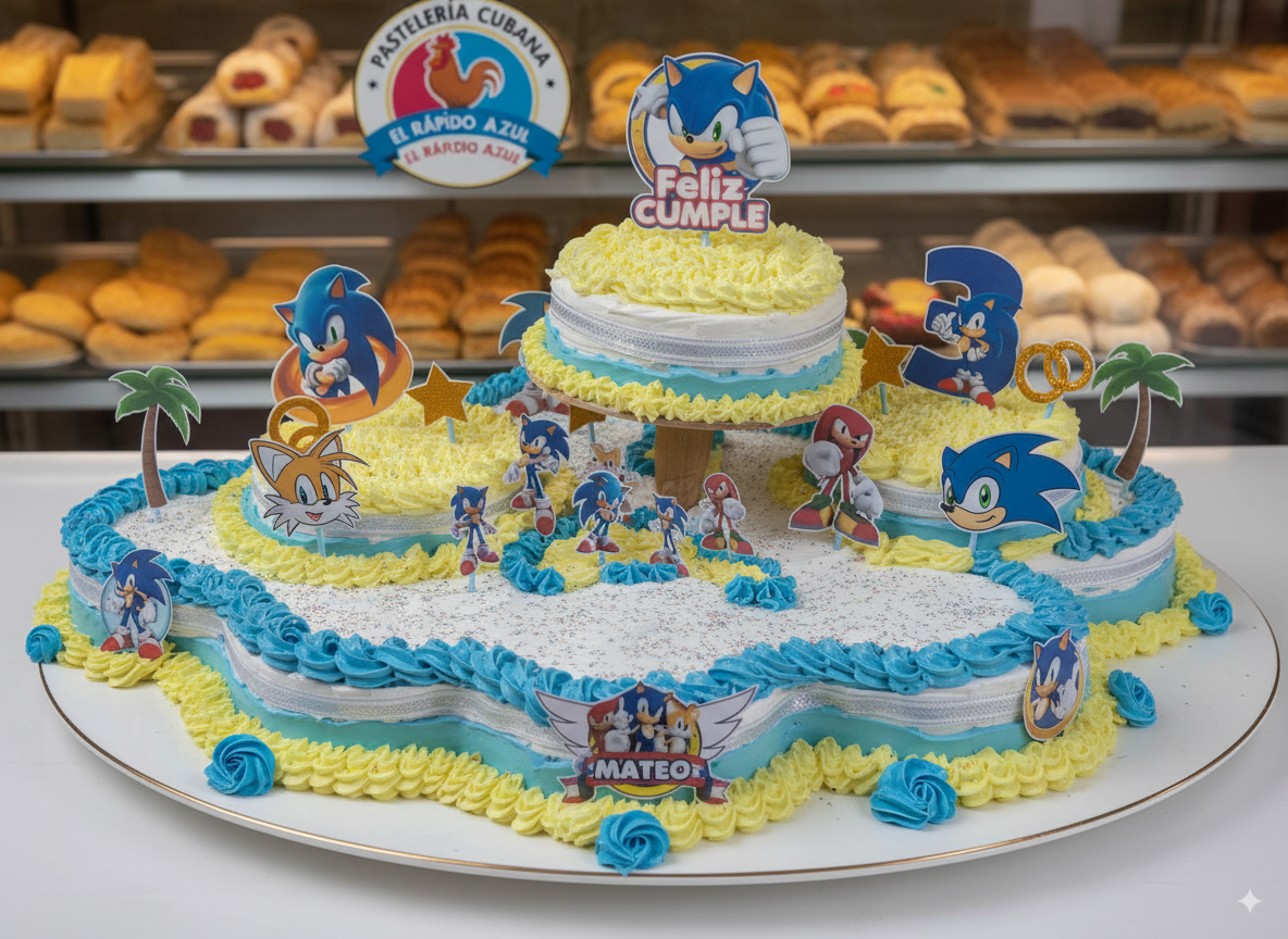 Pastel temático de Sonic