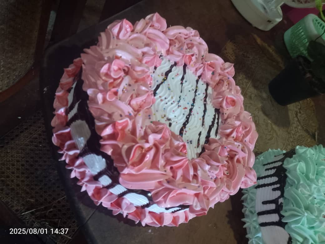 Pastel decorado rosa