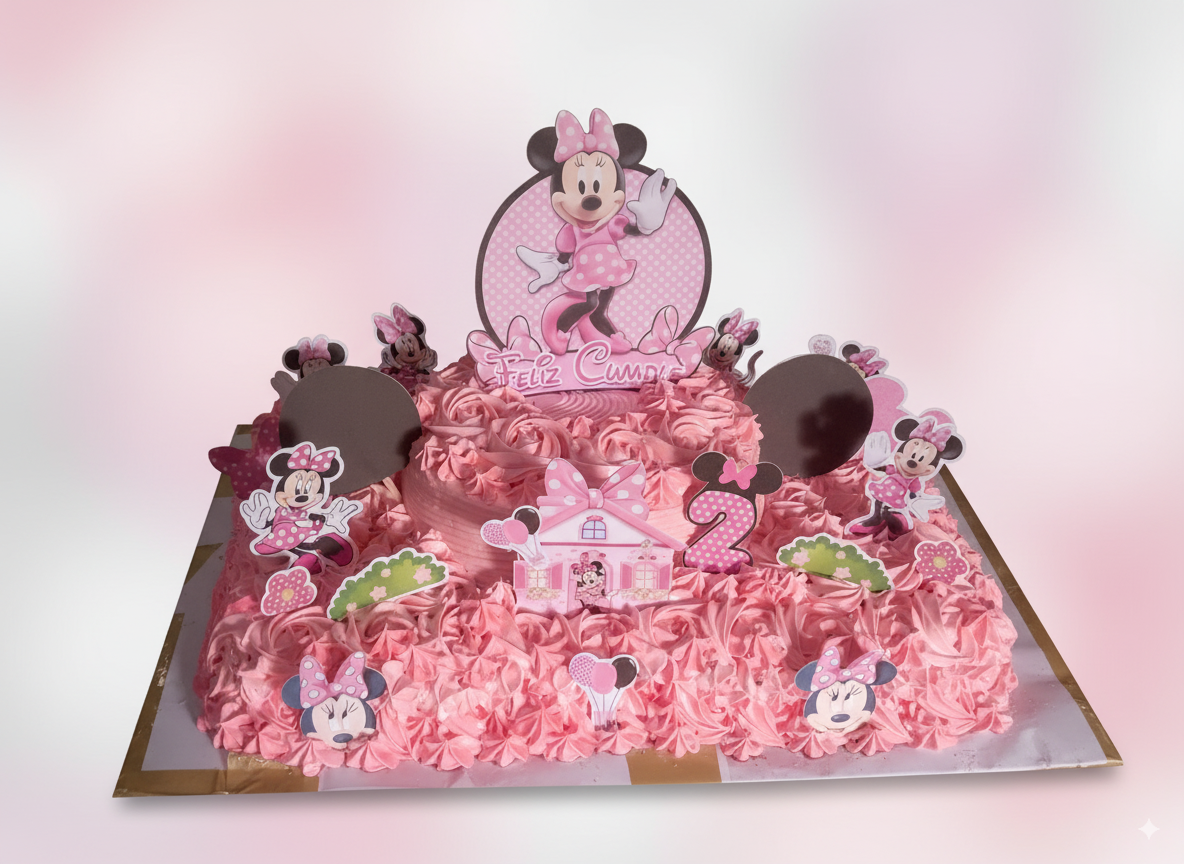 Pastel de cumpleaños de Minnie Mouse