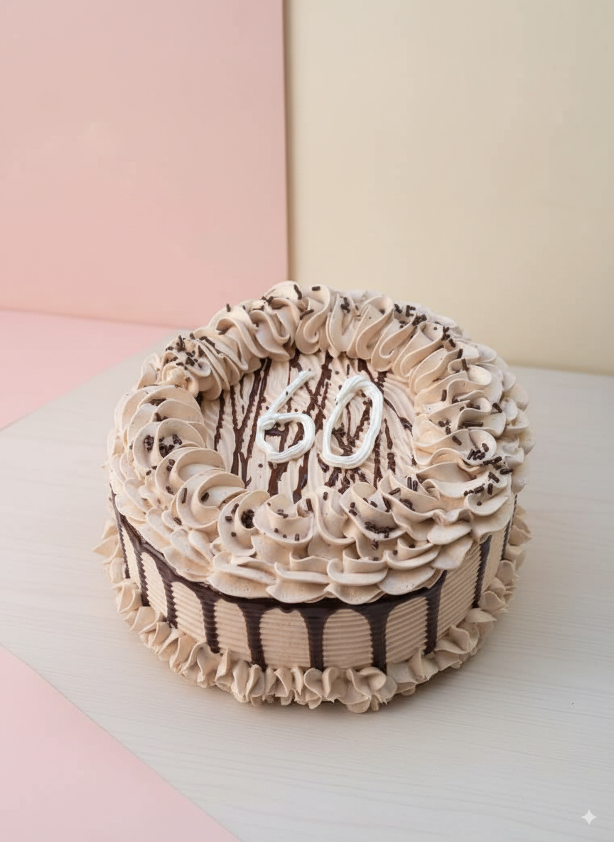 Pastel de cumpleaños de 60 años
