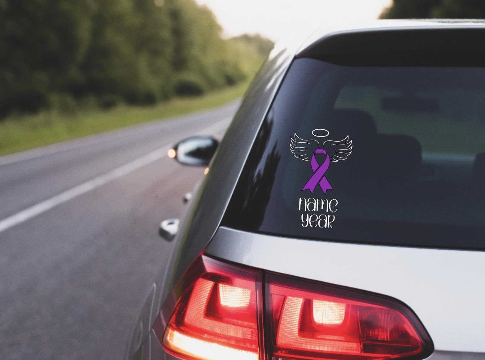 Cancer, Cancer Ribbon, Cancer Ribbon Decal, Custom Cancer Ribbon, Custom Cancer Ribbon Decal, Cancer Car Decal, Cancer Truck Decal